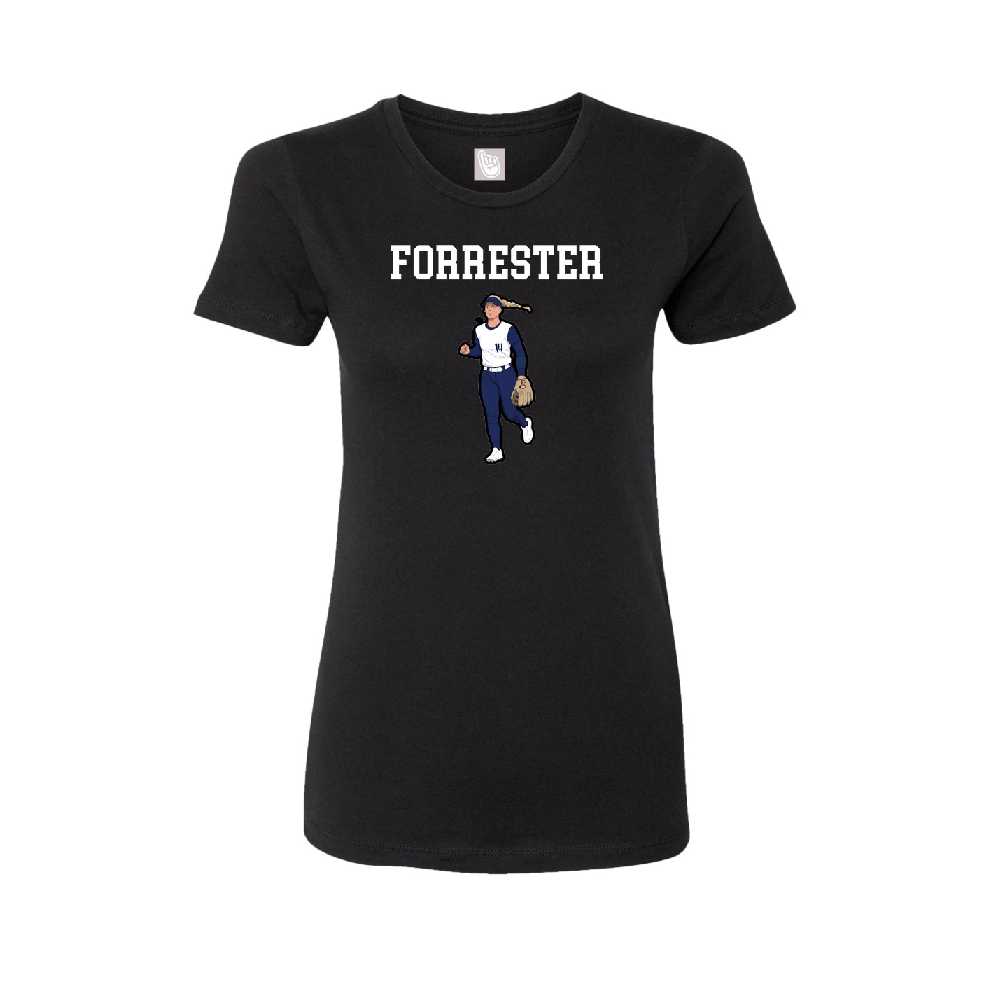 Fitted Women's Tee — Shirsey in Black