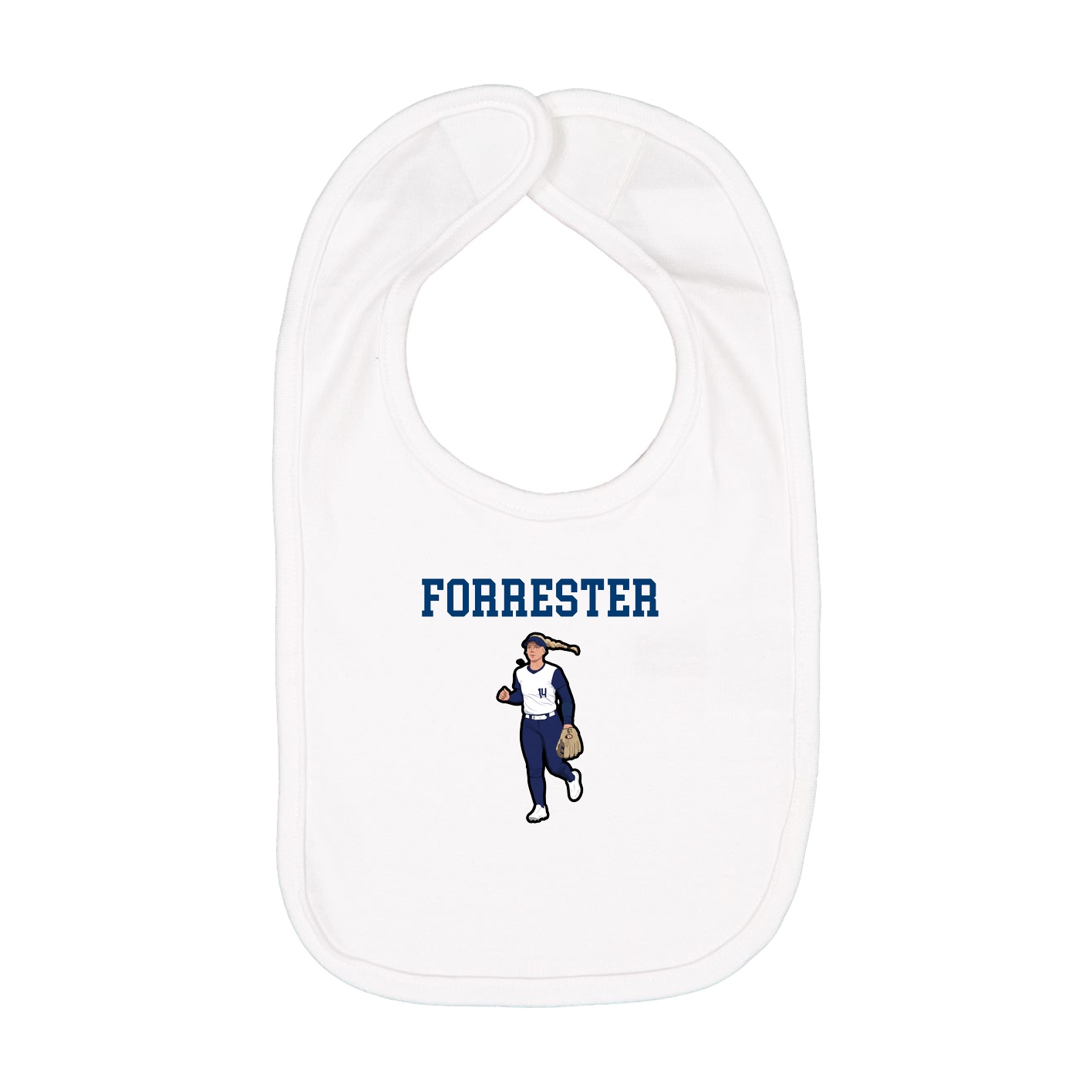 Infant Bib — Shirsey in White