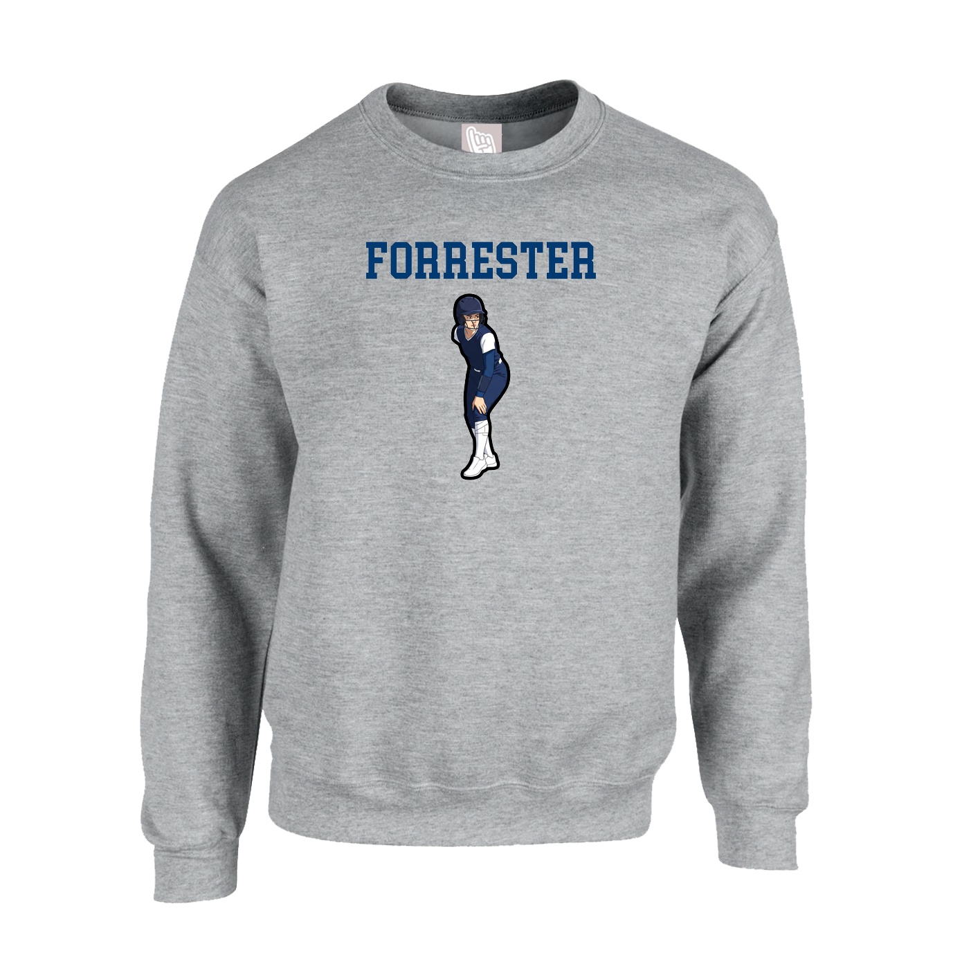 Fleece Crew — Shirsey in Grey