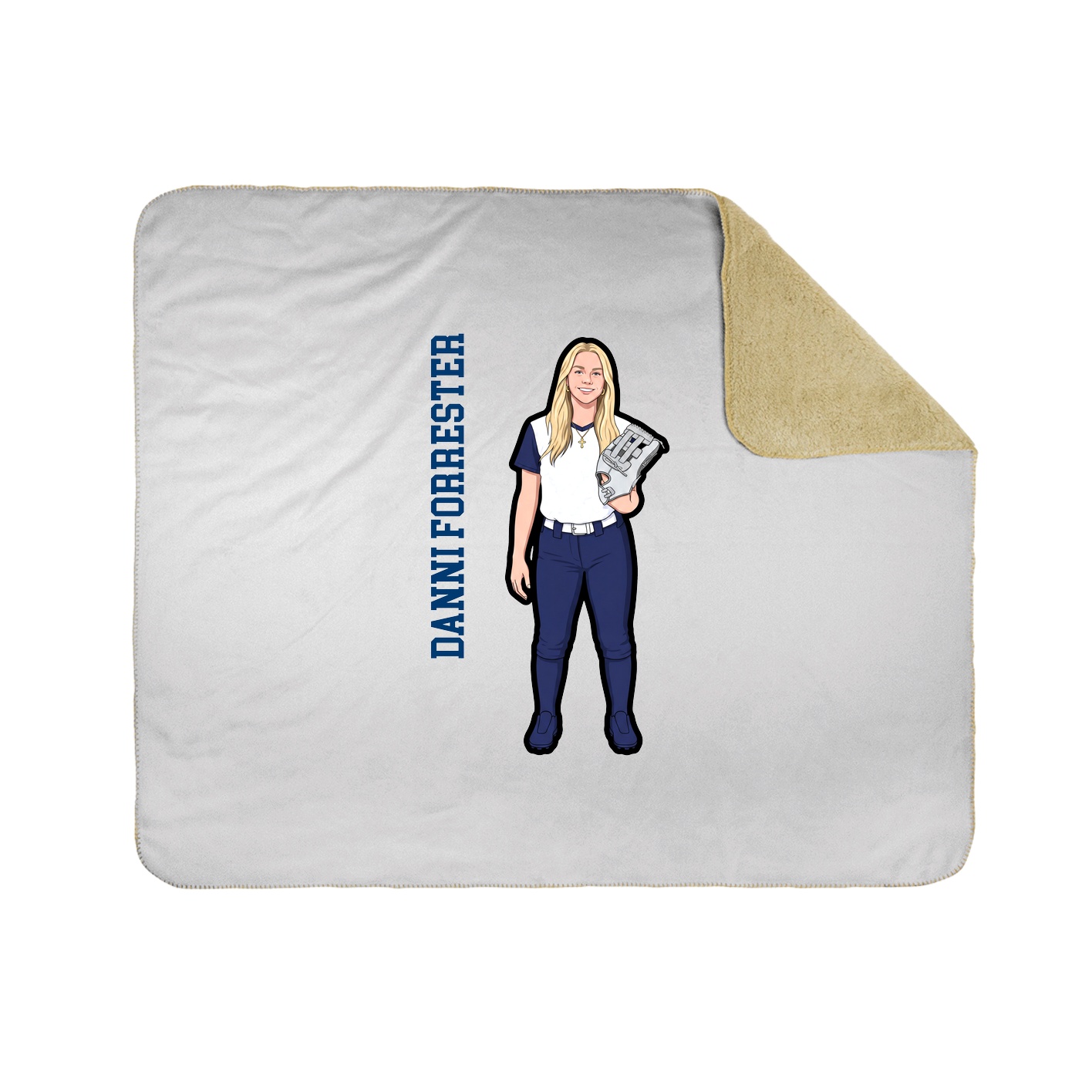 50x60 Sherpa Lined Throw Blanket