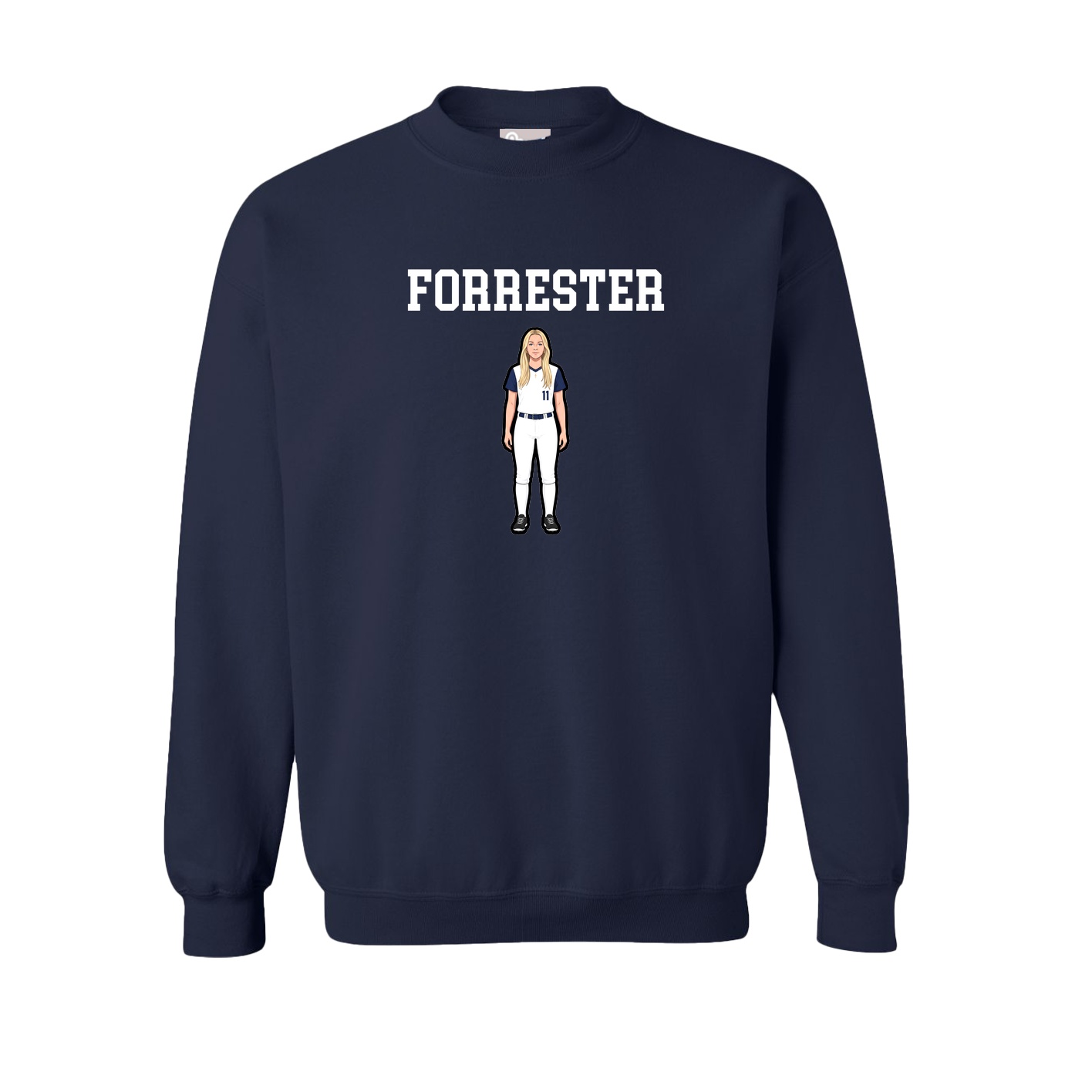 Fleece Crew — Shirsey in Navy
