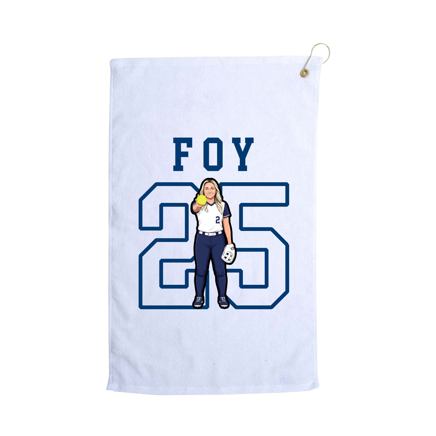 Golf Towel — Shirsey in White
