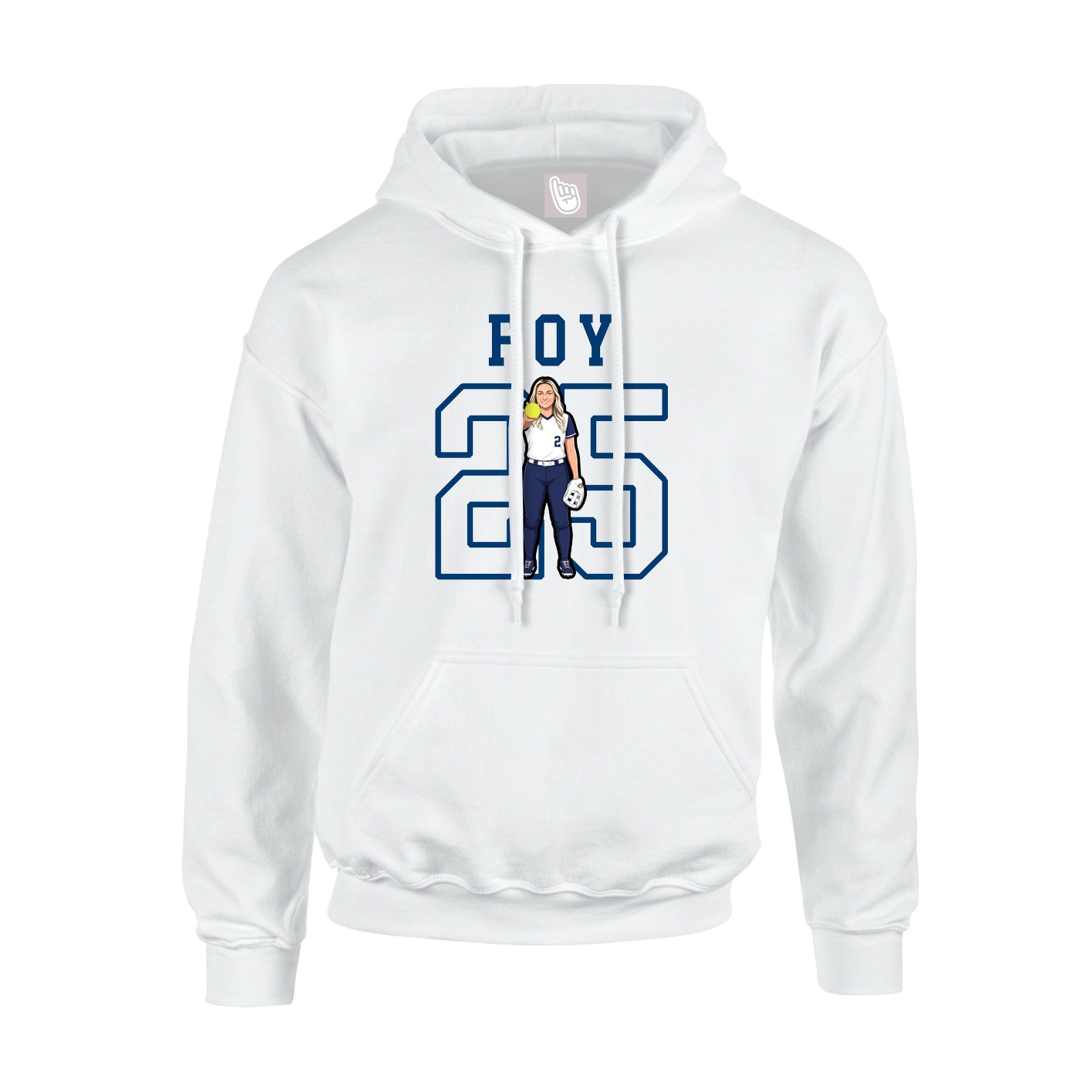 Hoodie — Shirsey in White