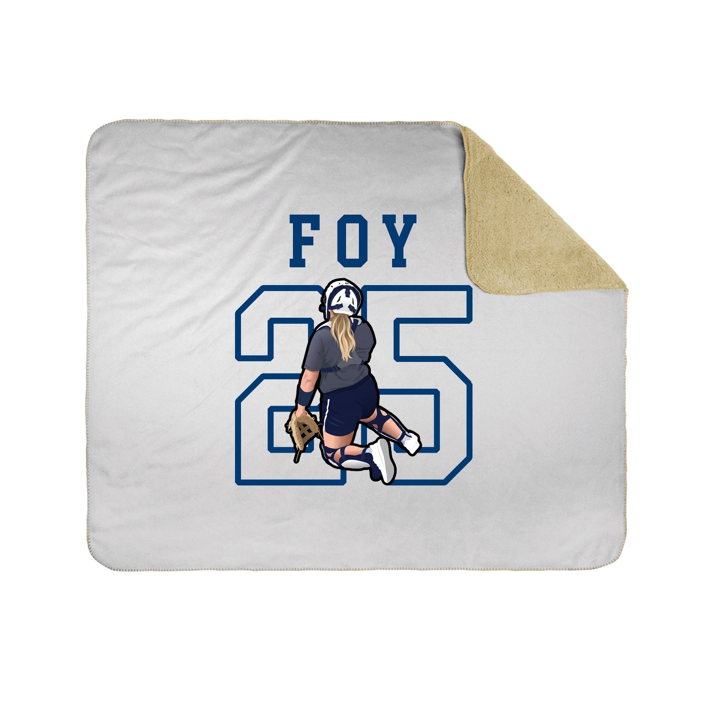 Throw Blanket — Shirsey in White