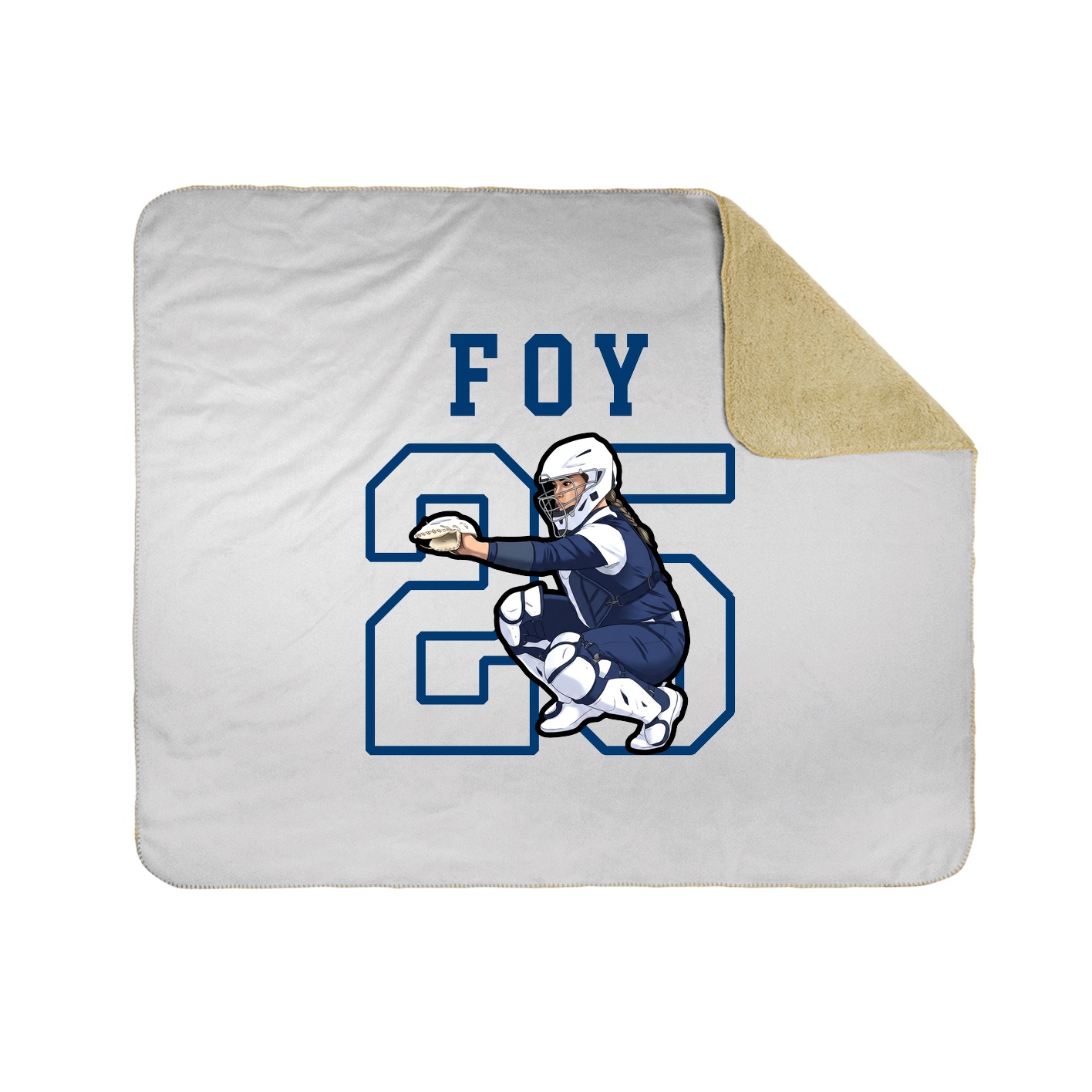 Throw Blanket — Shirsey in White