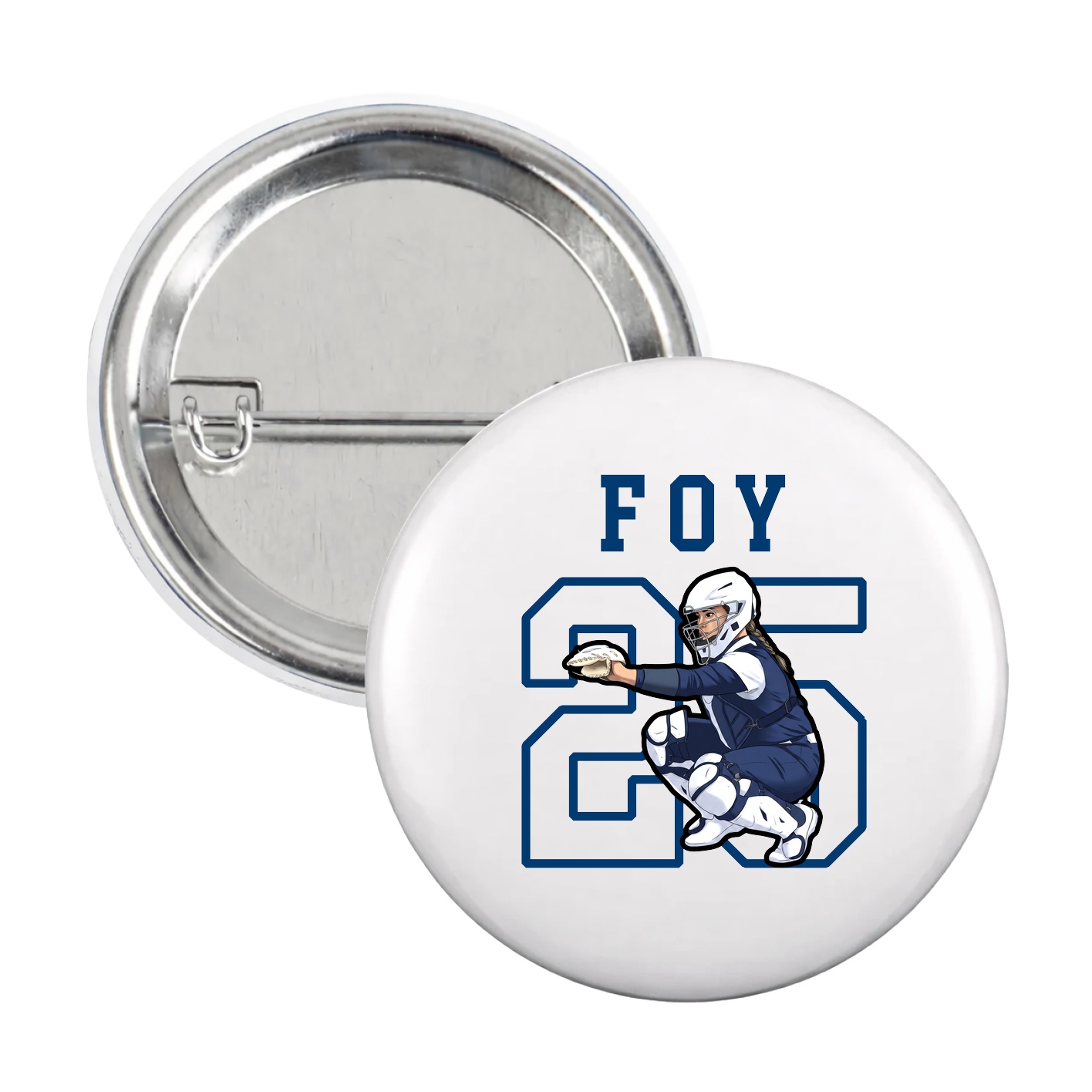 Game Day Button — Shirsey in White