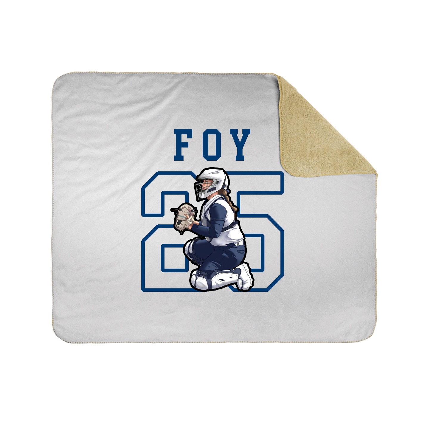 Throw Blanket — Shirsey in White