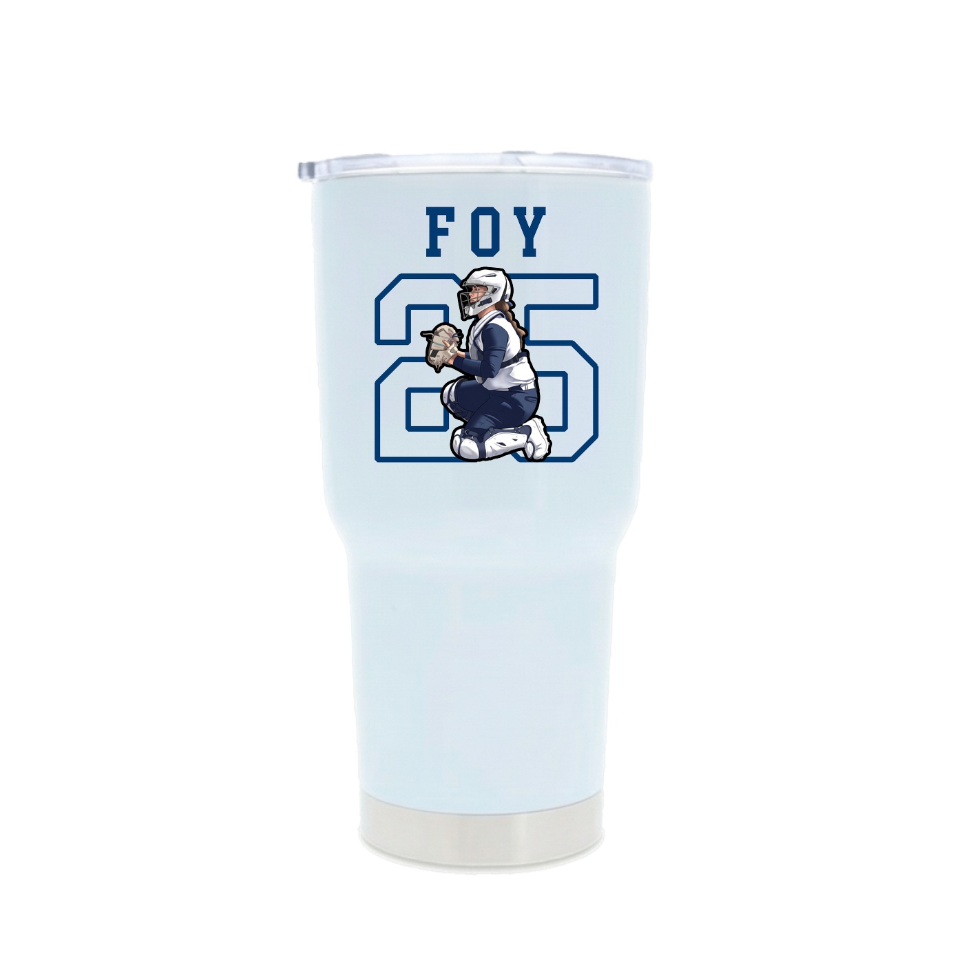 30oz Stainless Steel Tumbler — Shirsey in White