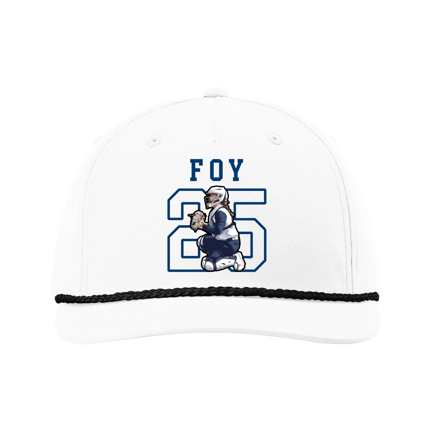 Five-Panel Classic Rope Cap — Shirsey in White