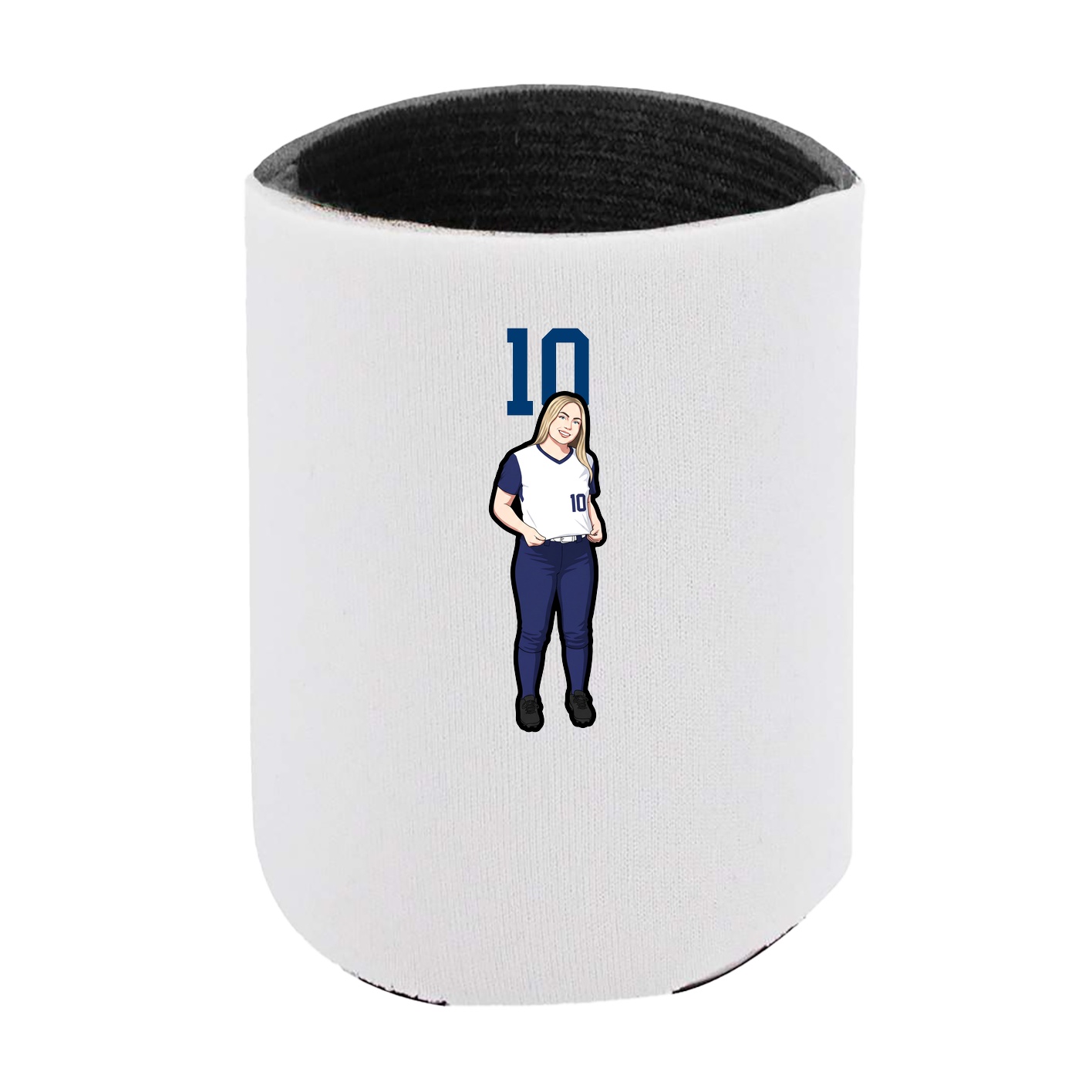 Can Holder — Number Top in White