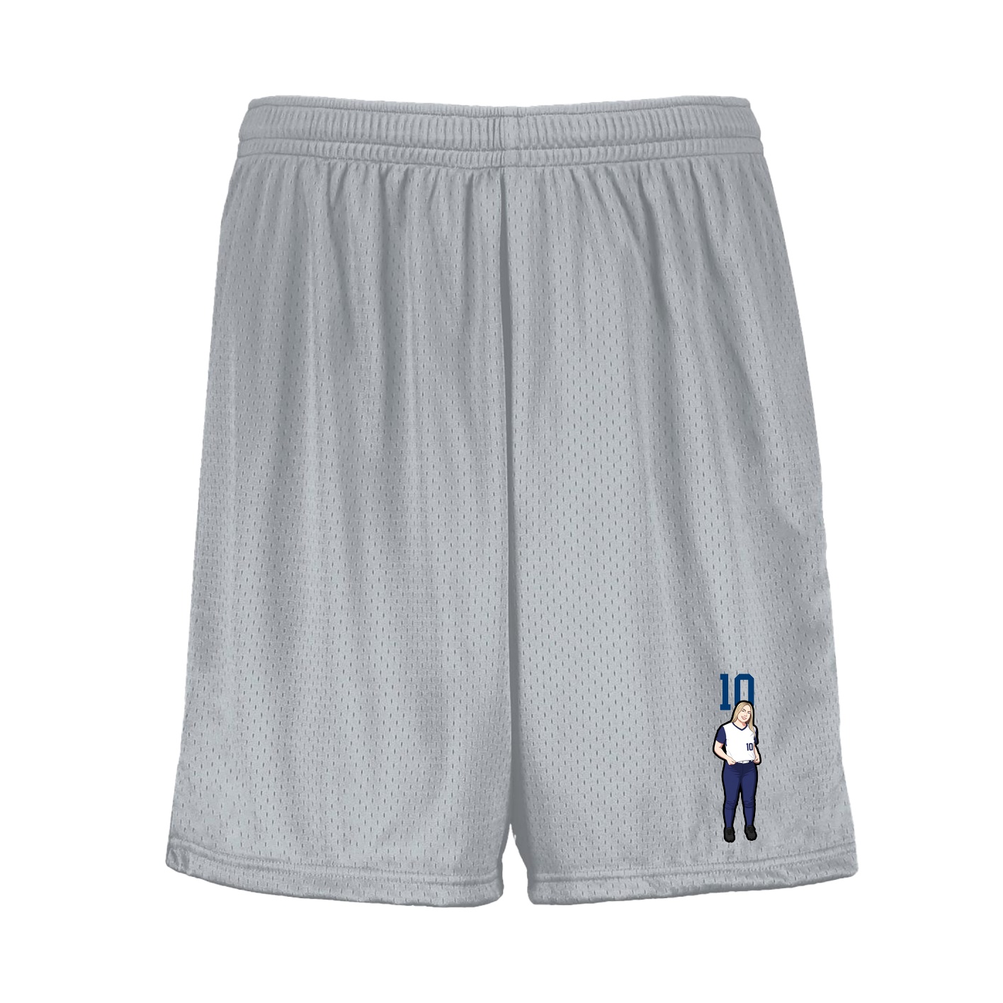 Shorts — Number Top in Silver