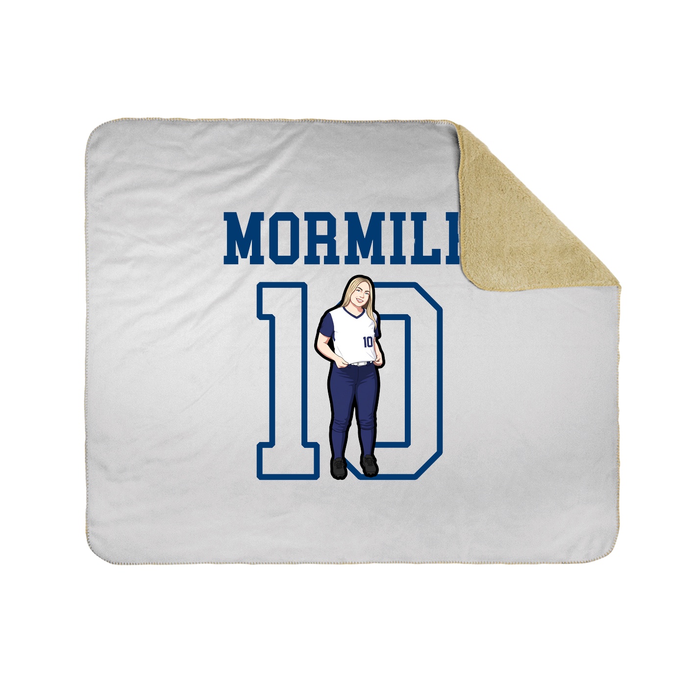 Throw Blanket — Shirsey in White