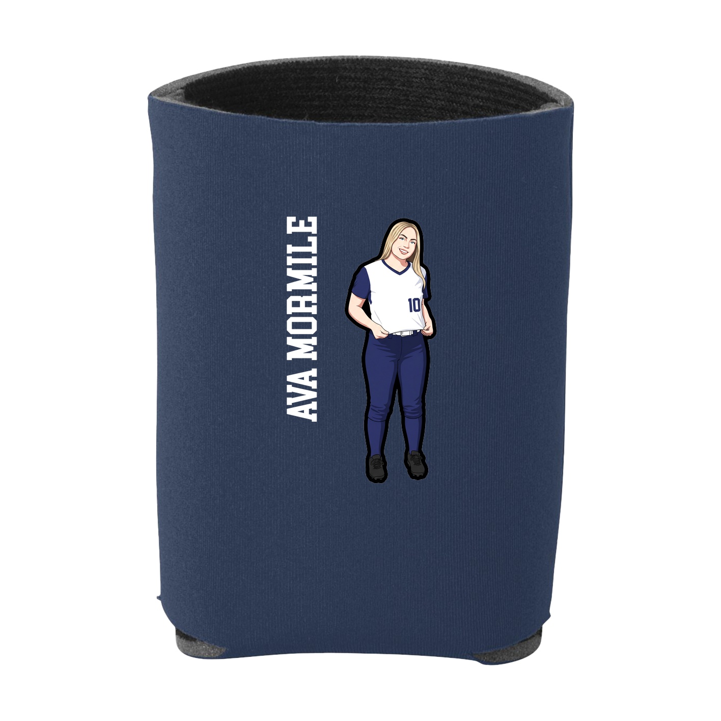 Can Holder — Name Vertical in Navy