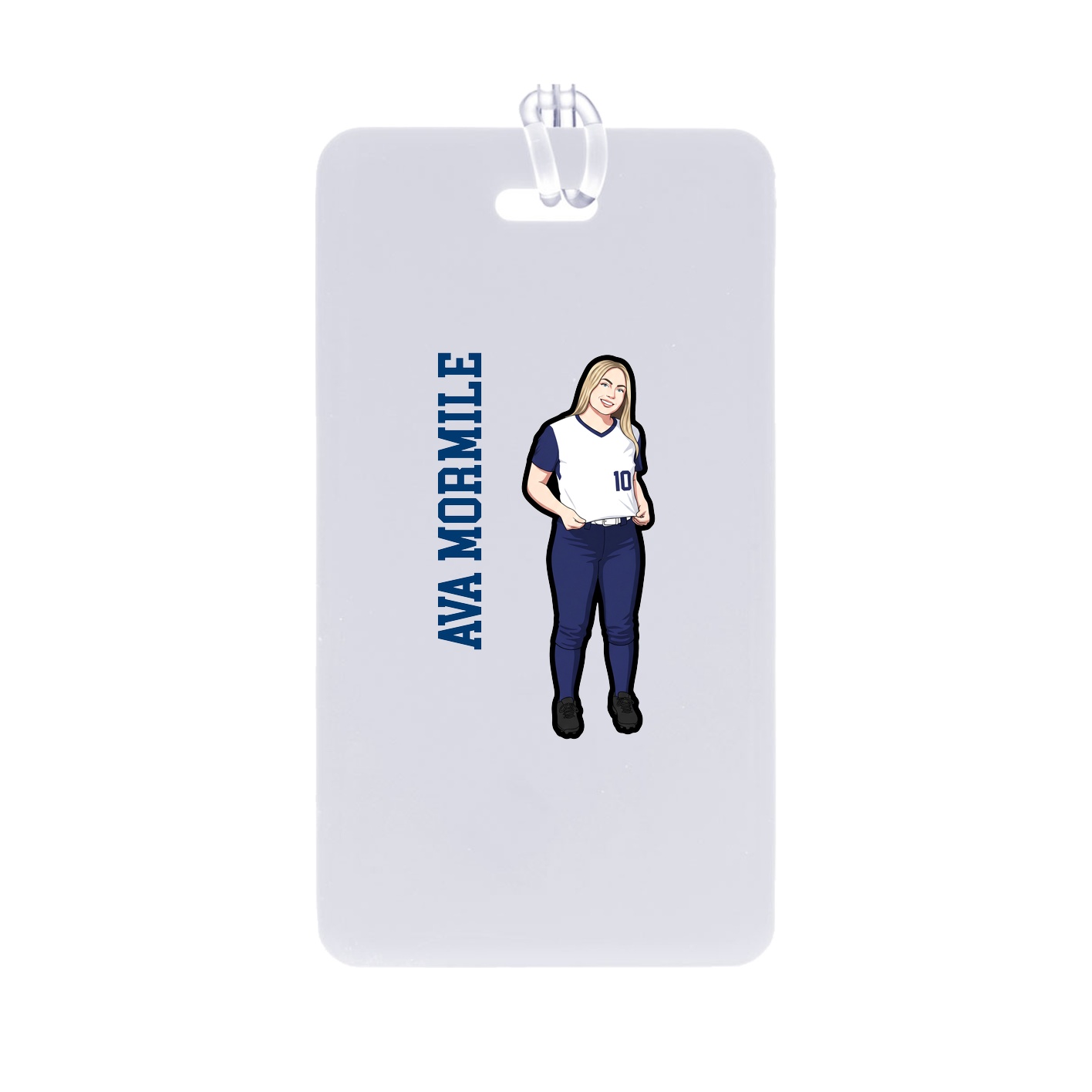 Bag Tag — Name Vertical in Classic