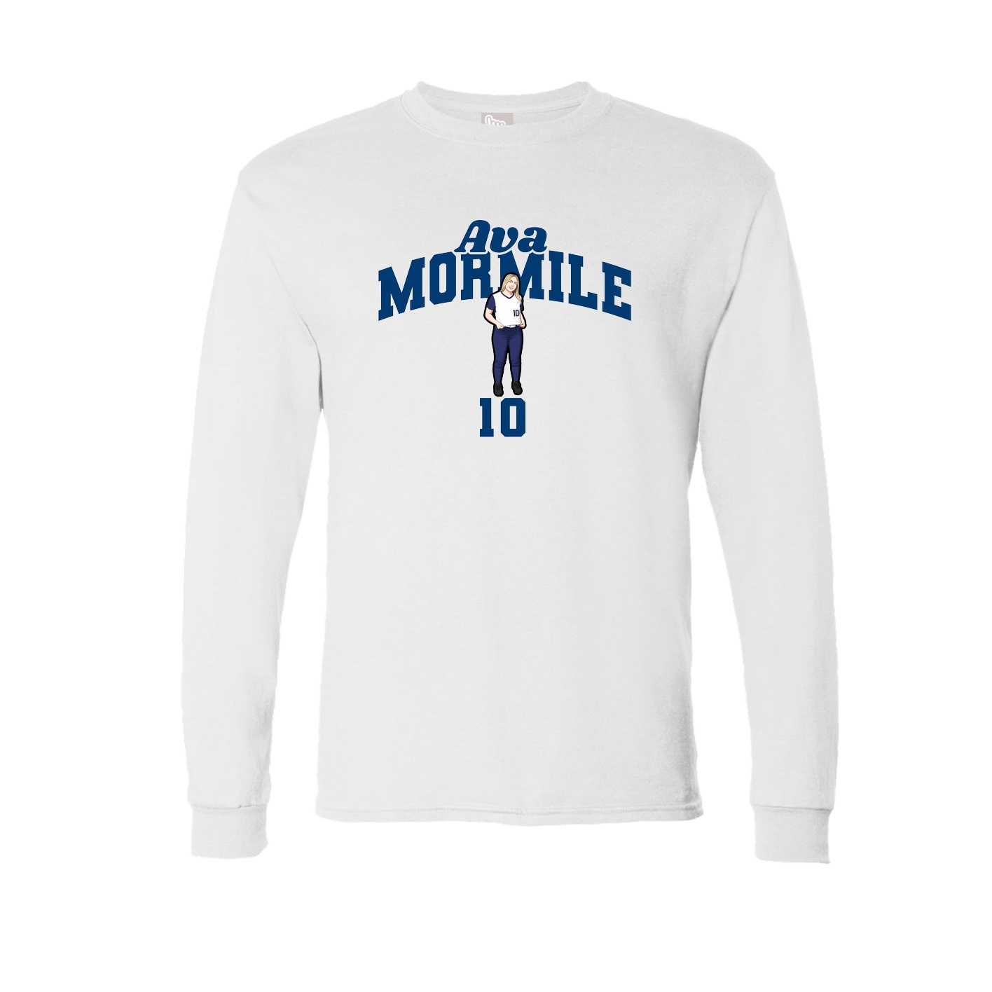 Long Sleeve Tee — Signature Arch in White