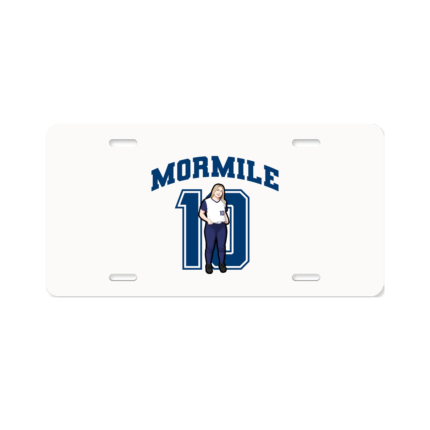 License Plate — Number in Classic