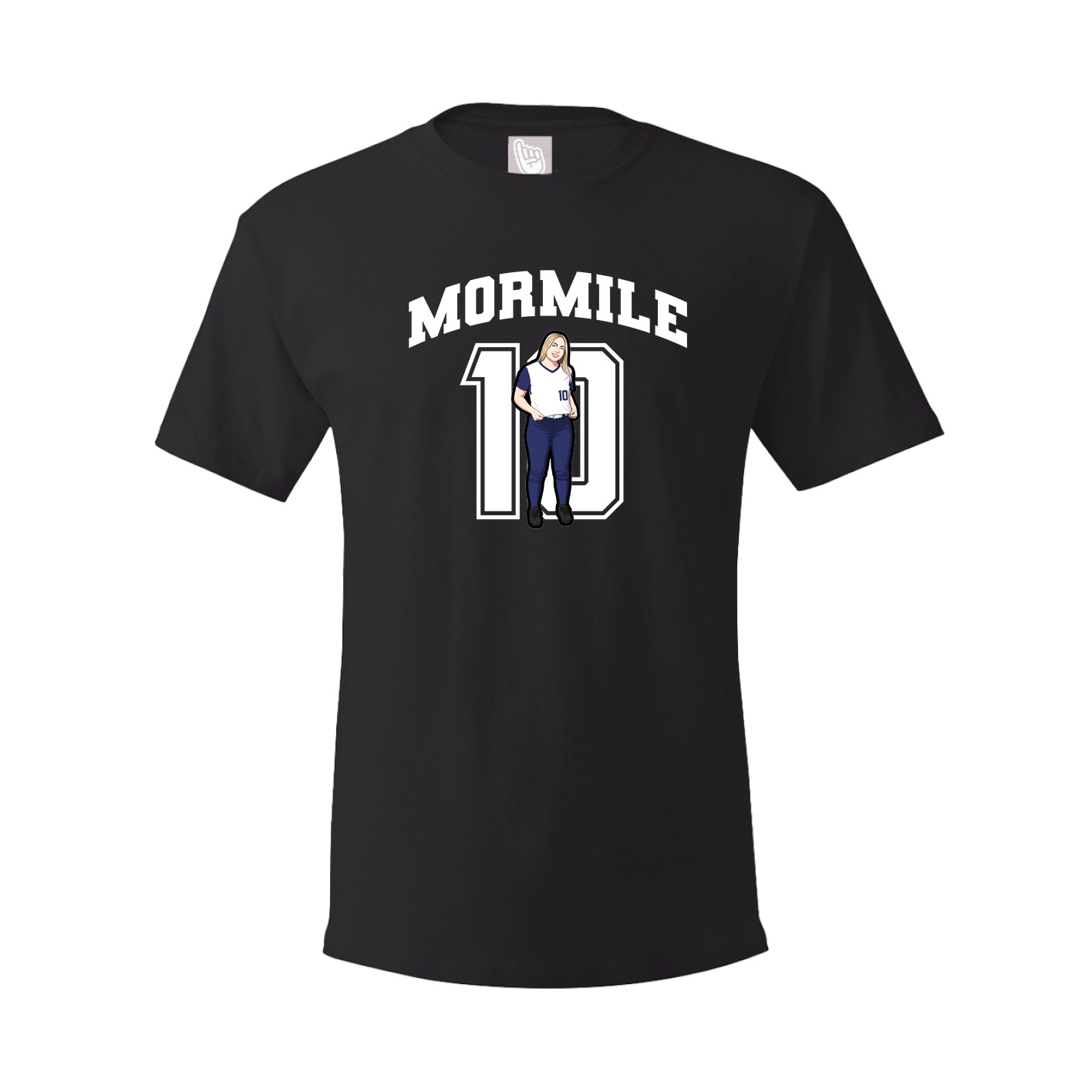 Youth Tee — Number in Black