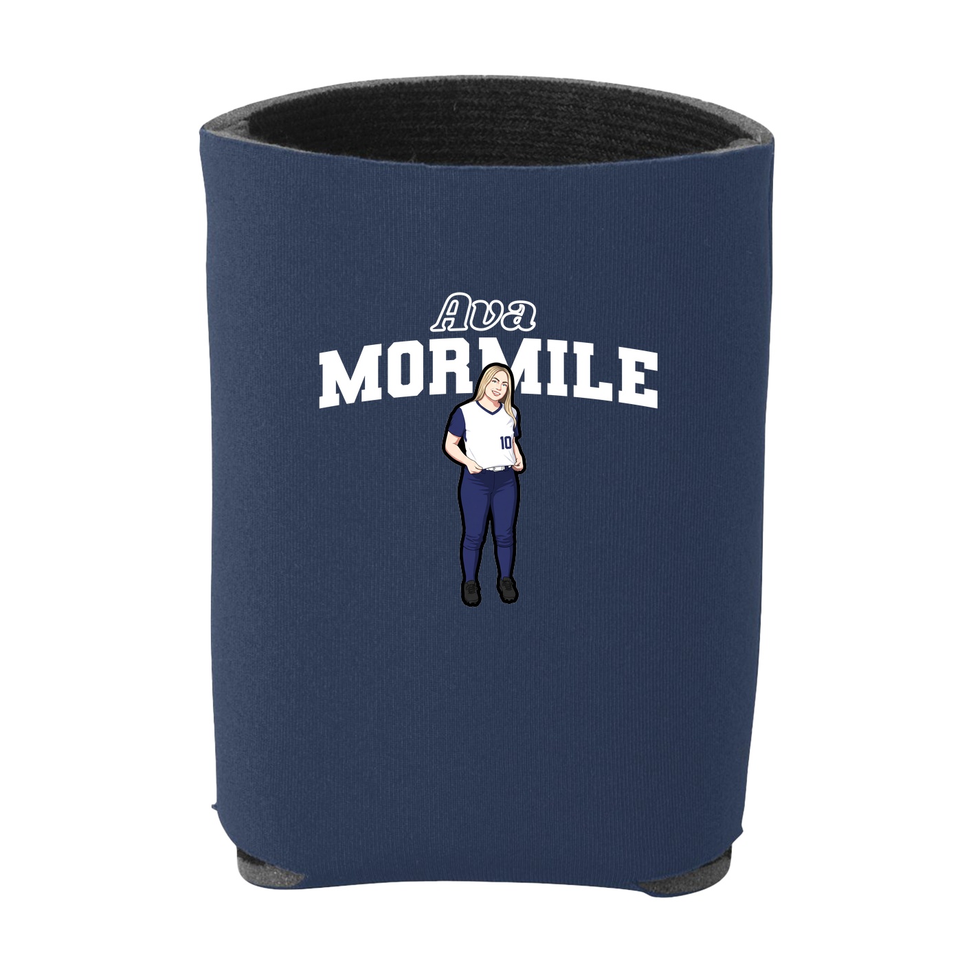 Can Holder — Name Arch in Navy