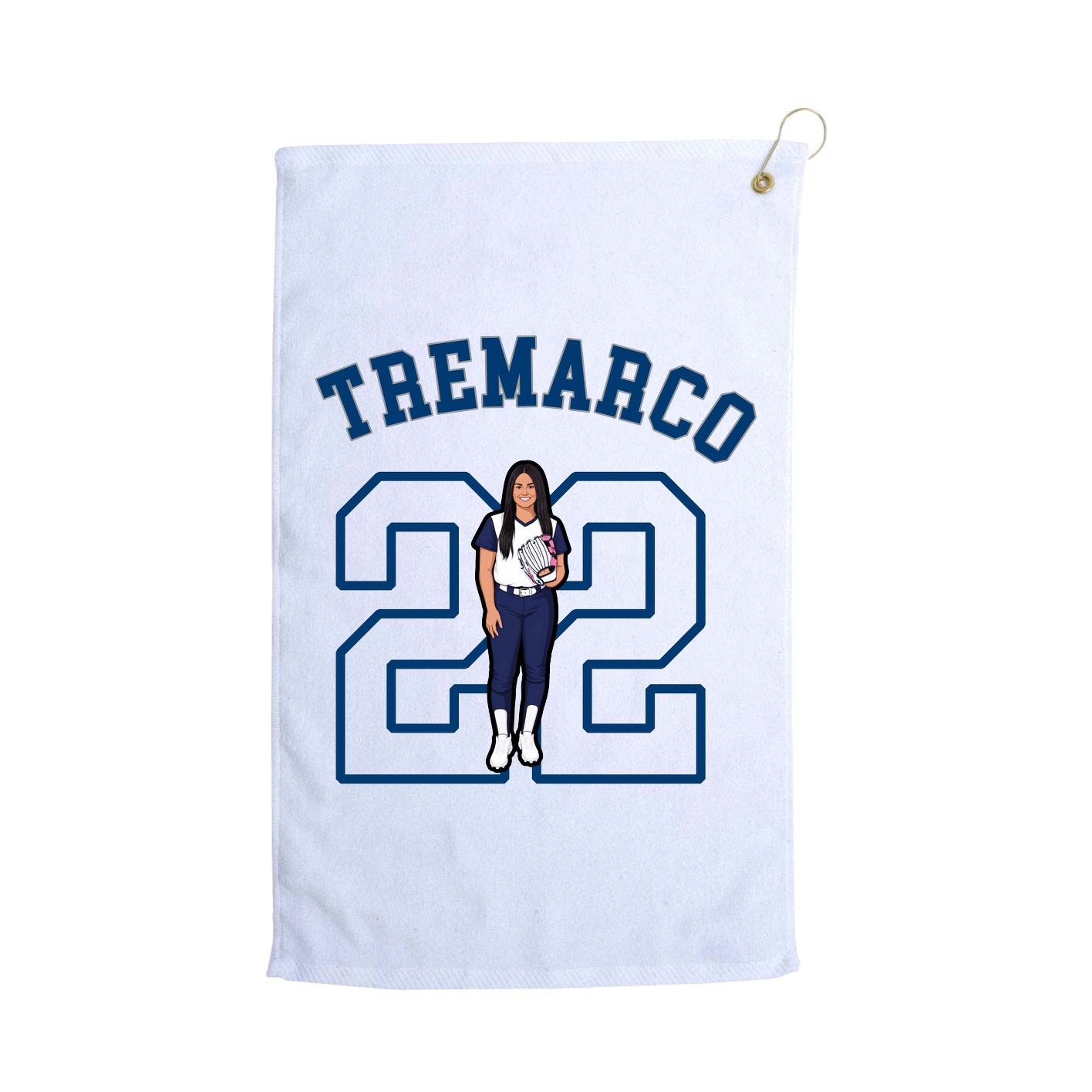 Golf Towel — Shirsey Arch in White