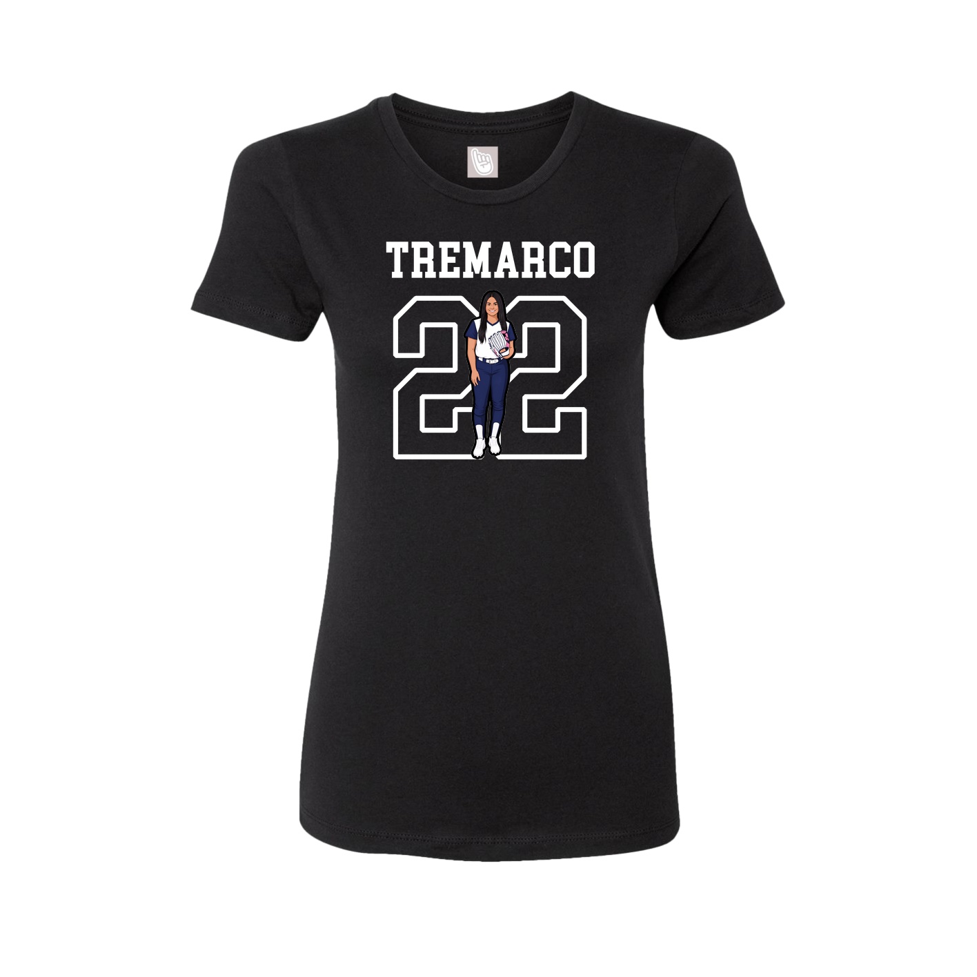 Fitted Women's Tee — Shirsey in Black
