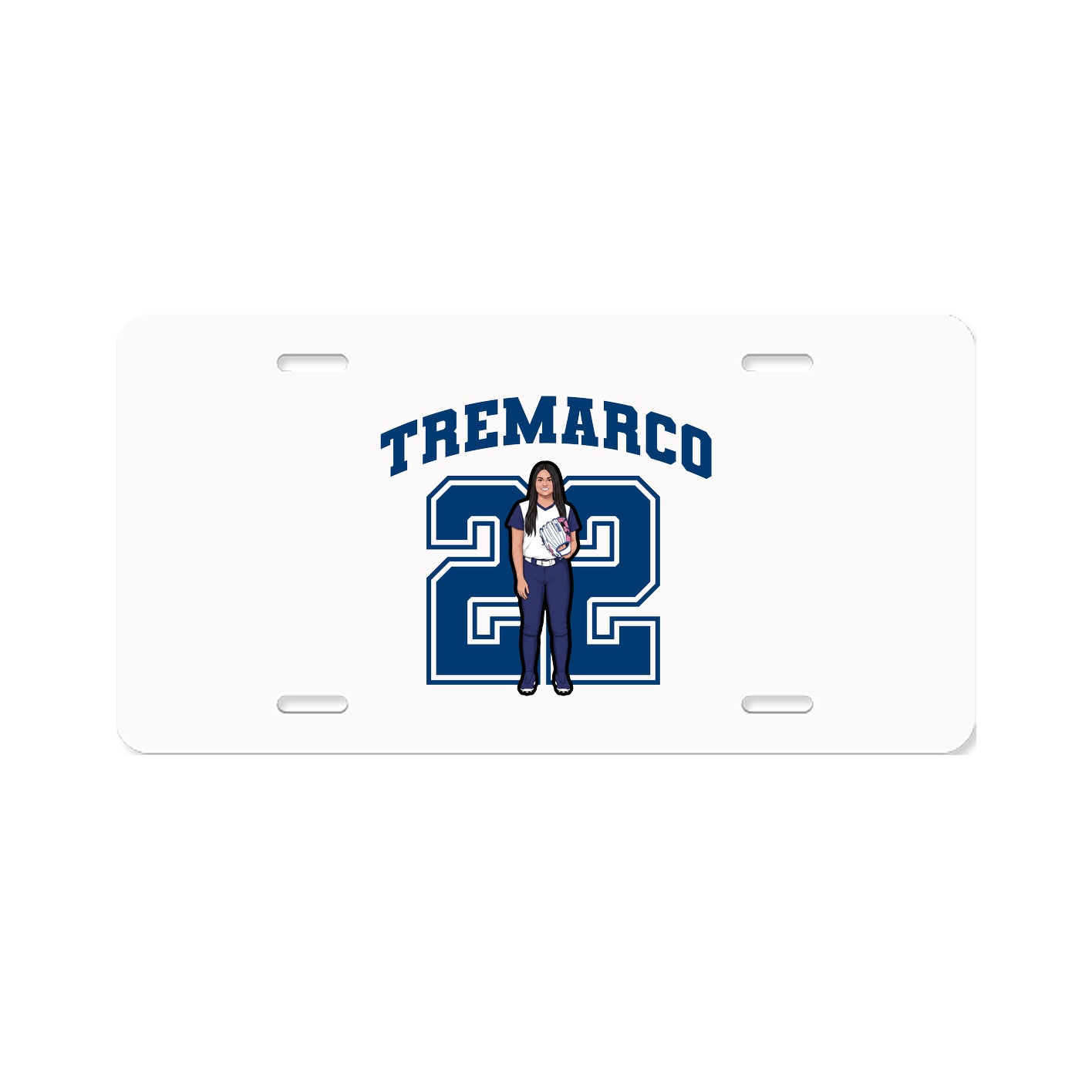 License Plate — Number in Classic