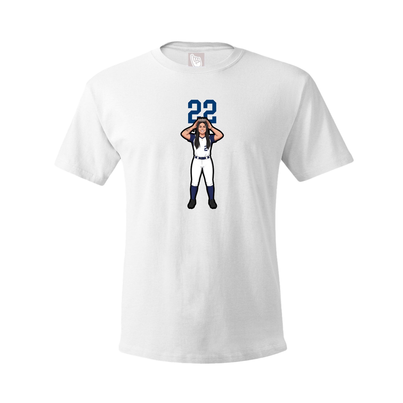 Tee — Number Top in White