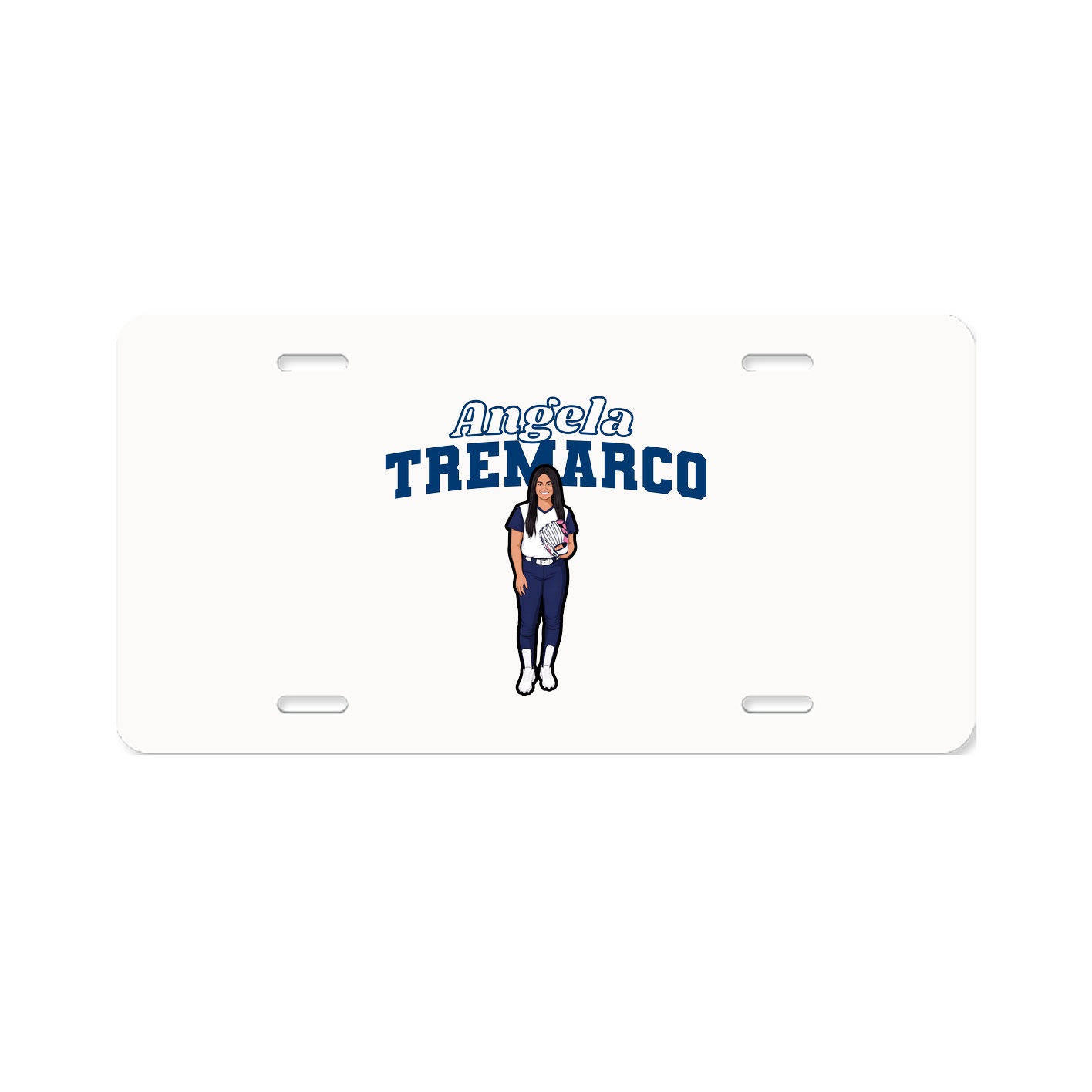 License Plate — Name Arch in Classic