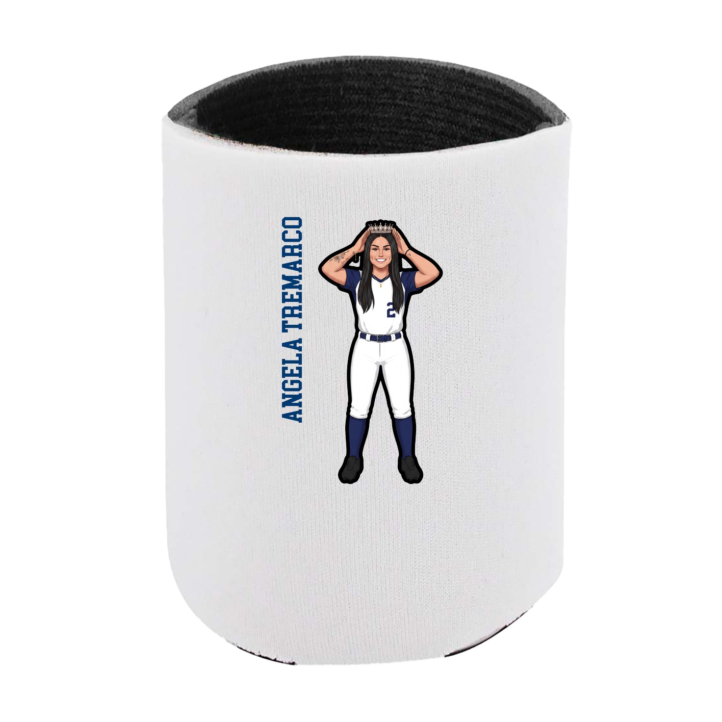 Can Holder — Name Vertical in White