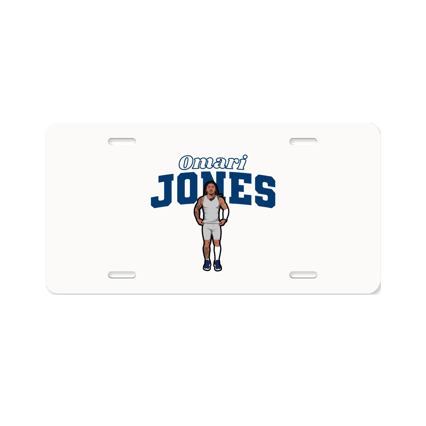 License Plate — Name Arch in Classic