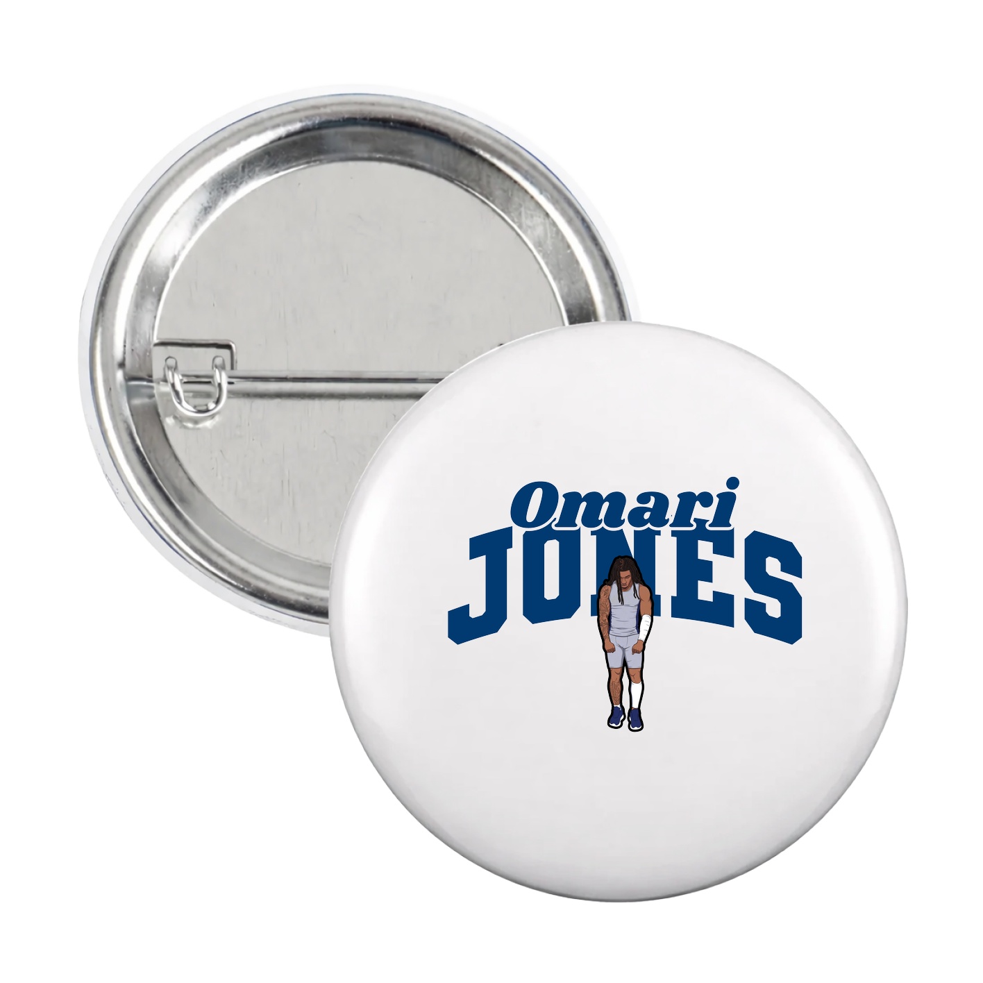 Game Day Button — Signature Arch in White