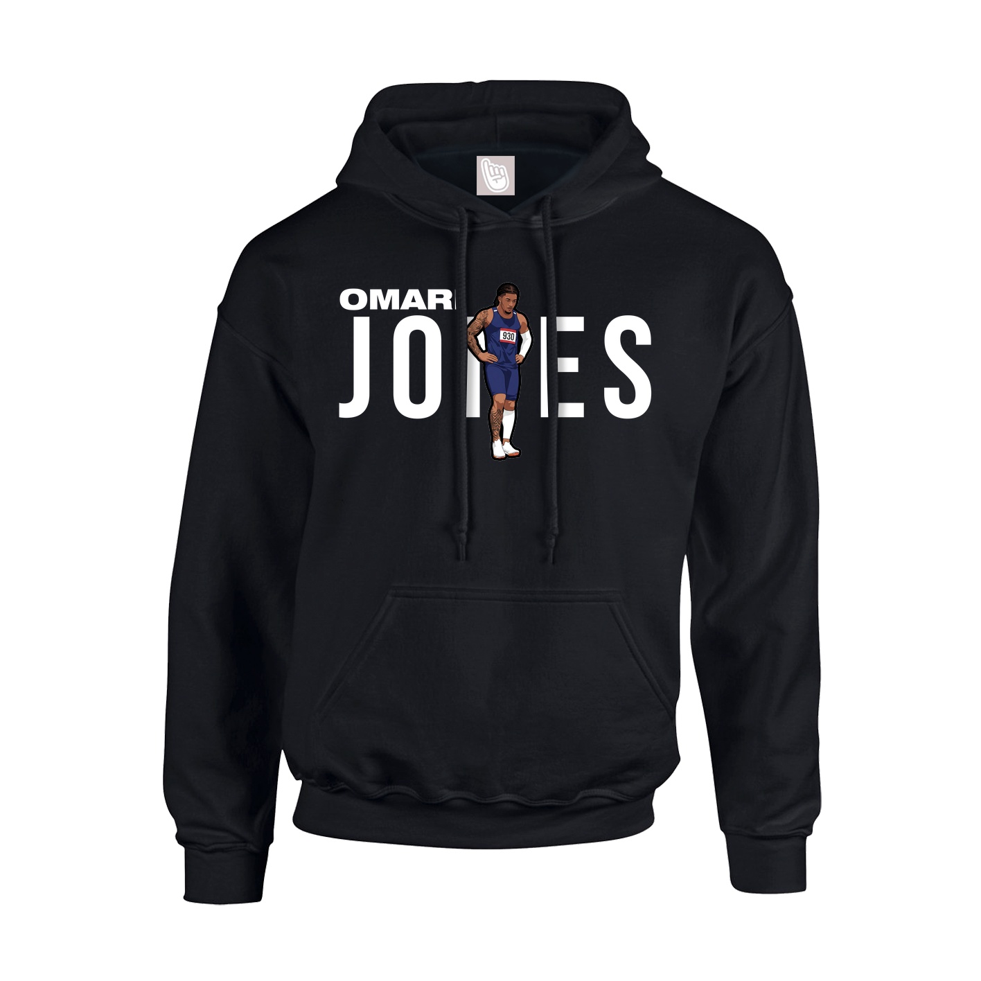 Hoodie — Player Name in Black