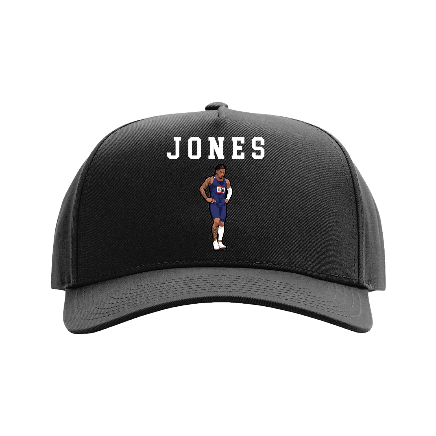 Full Fabric Five-Panel Champ Cap — Shirsey in Black