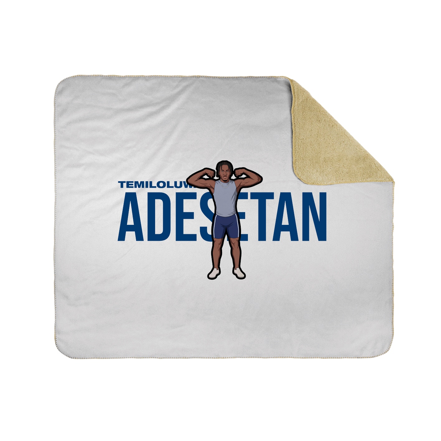 Throw Blanket — Player Name in White
