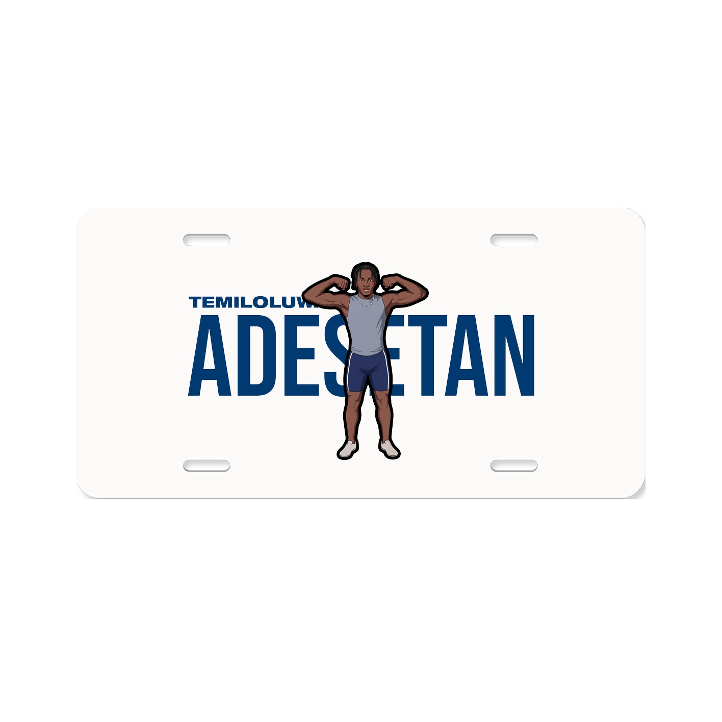 License Plate — Player Name in Classic