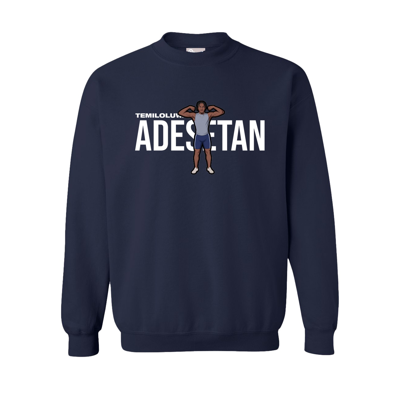 Fleece Crew — Player Name in Navy