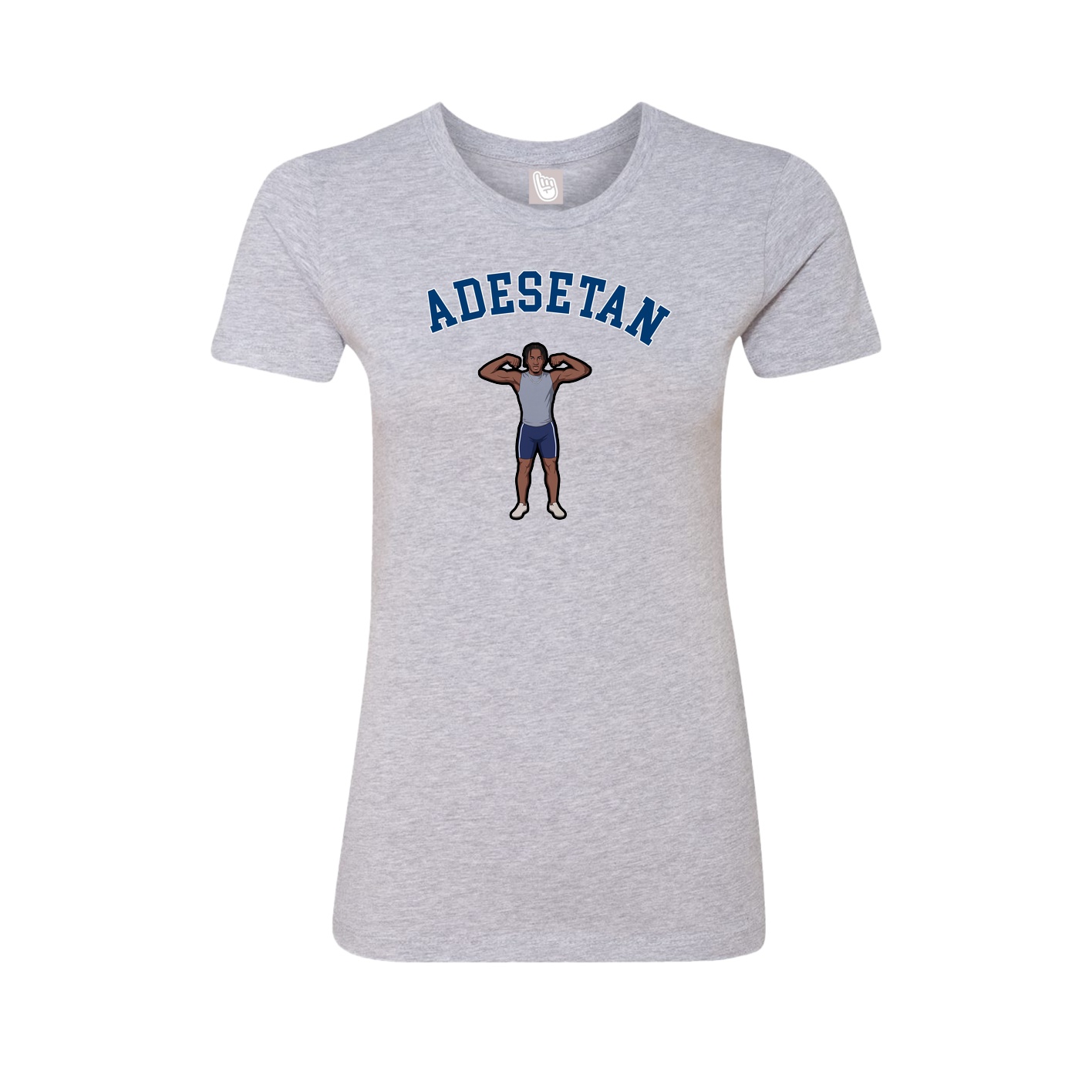Fitted Women's Tee — Shirsey Arch in Grey
