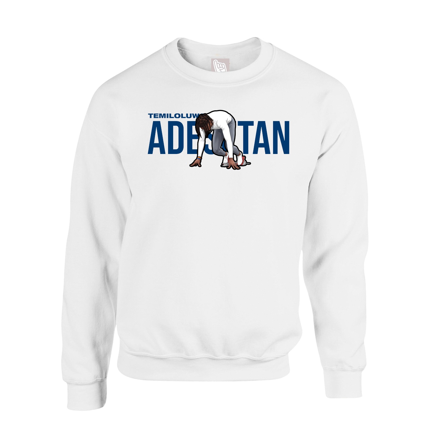 Fleece Crew — Player Name in White