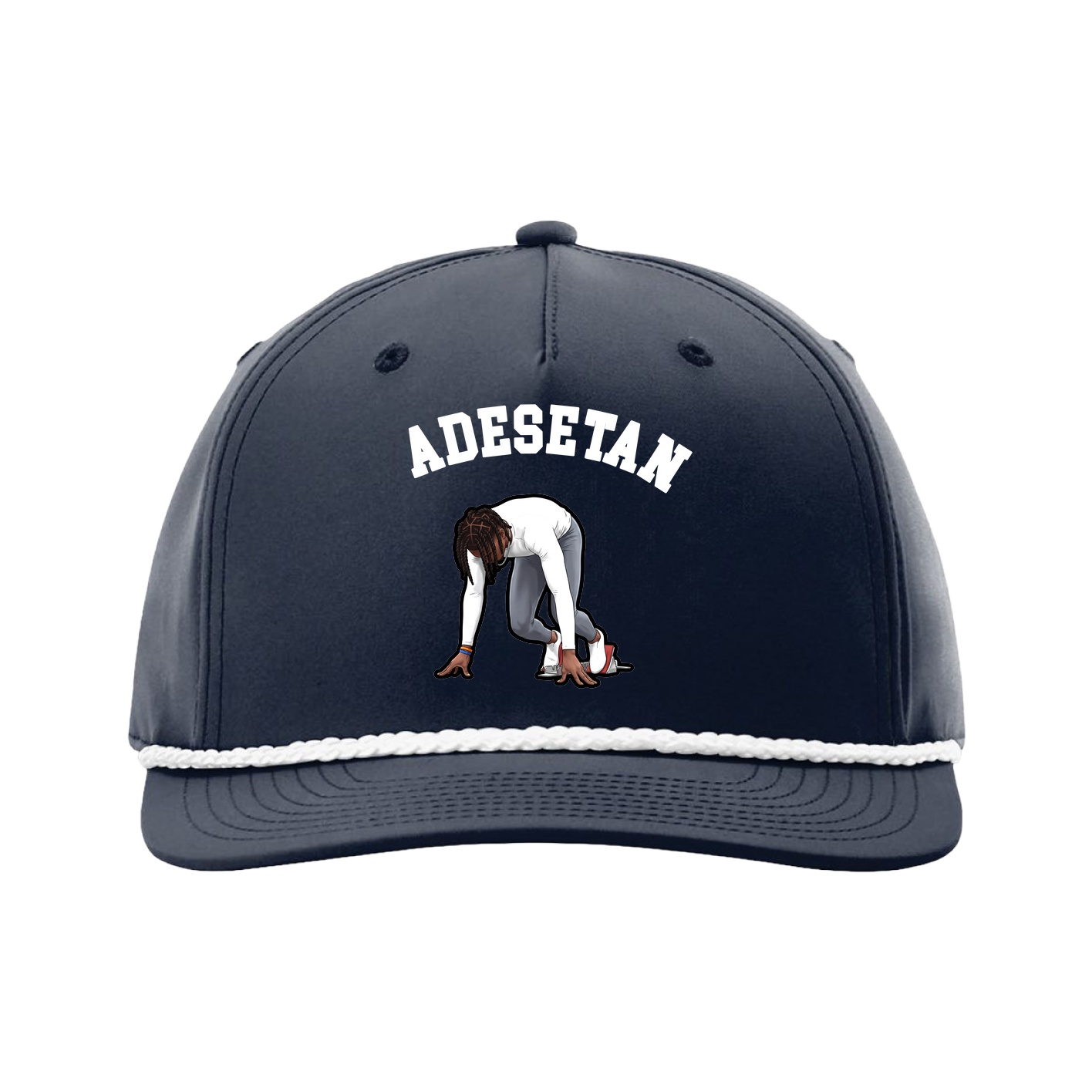Five-Panel Classic Rope Cap — Shirsey Arch in Navy