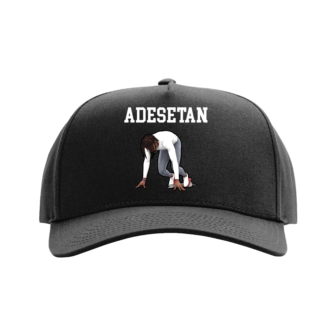 Full Fabric Five-Panel Champ Cap — Shirsey in Black