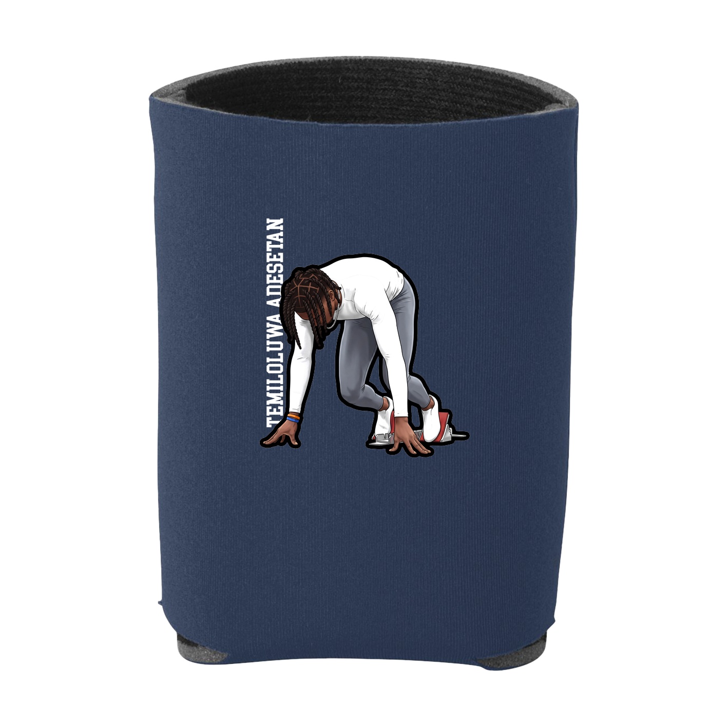 Can Holder — Name Vertical in Navy