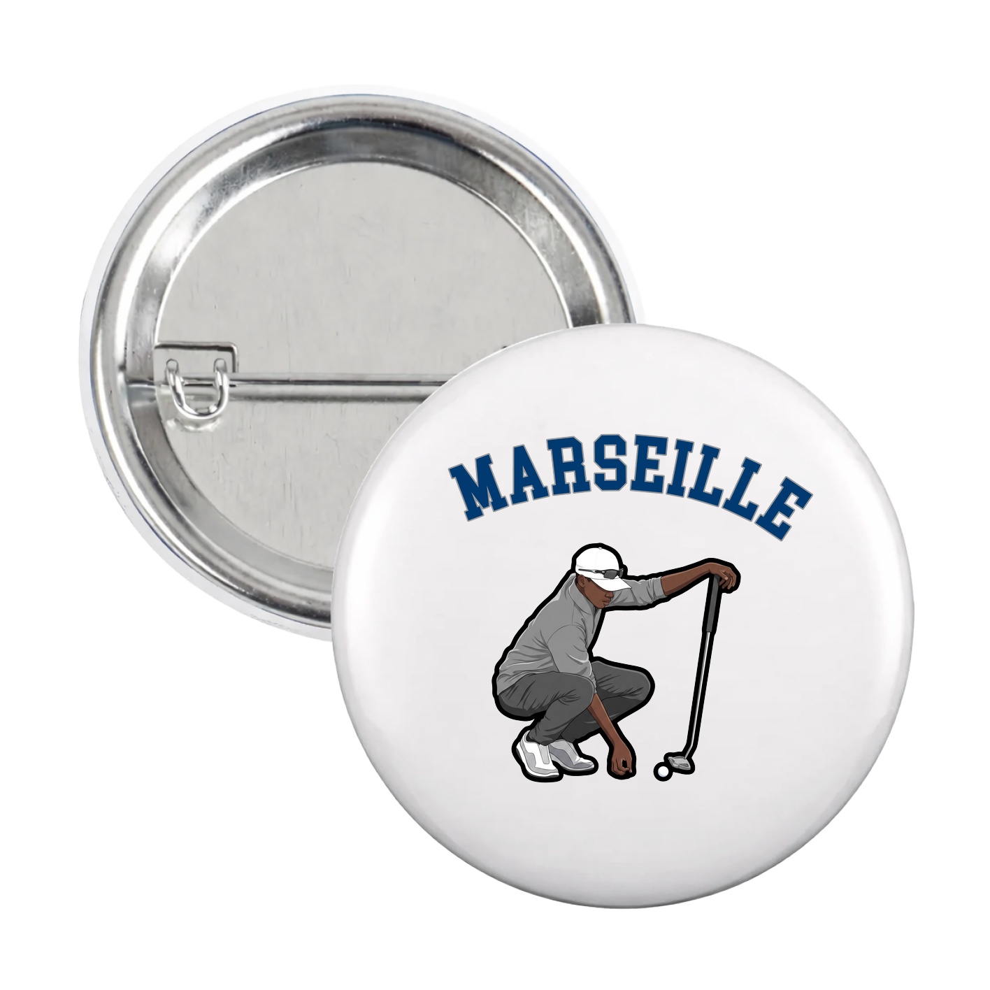 Game Day Button — Shirsey Arch in White