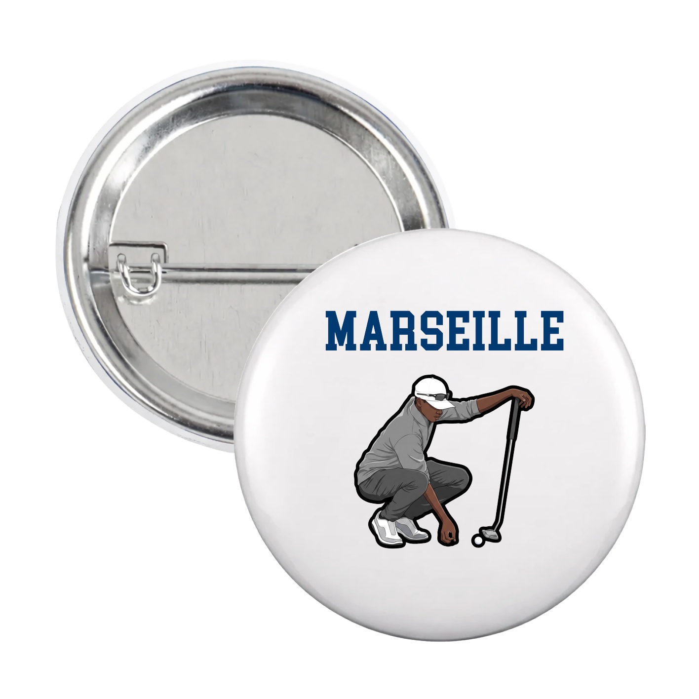 Game Day Button — Shirsey in White
