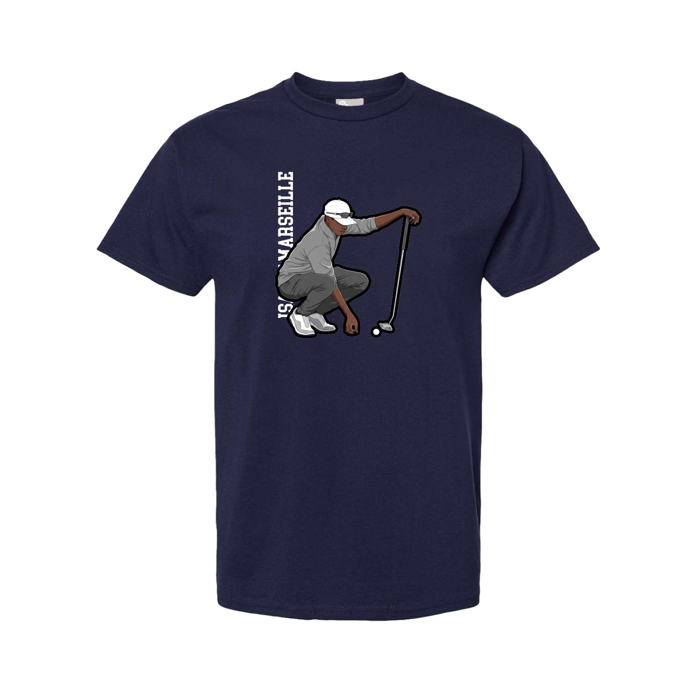 Youth Tee — Name Vertical in Navy