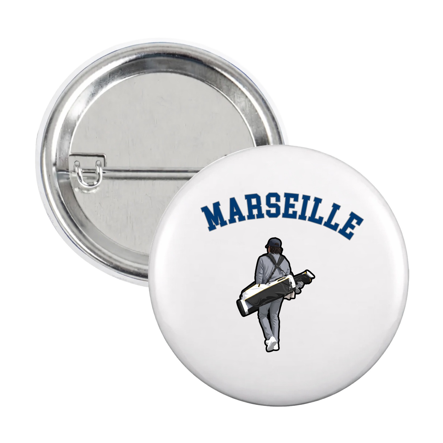 Game Day Button — Shirsey Arch in White