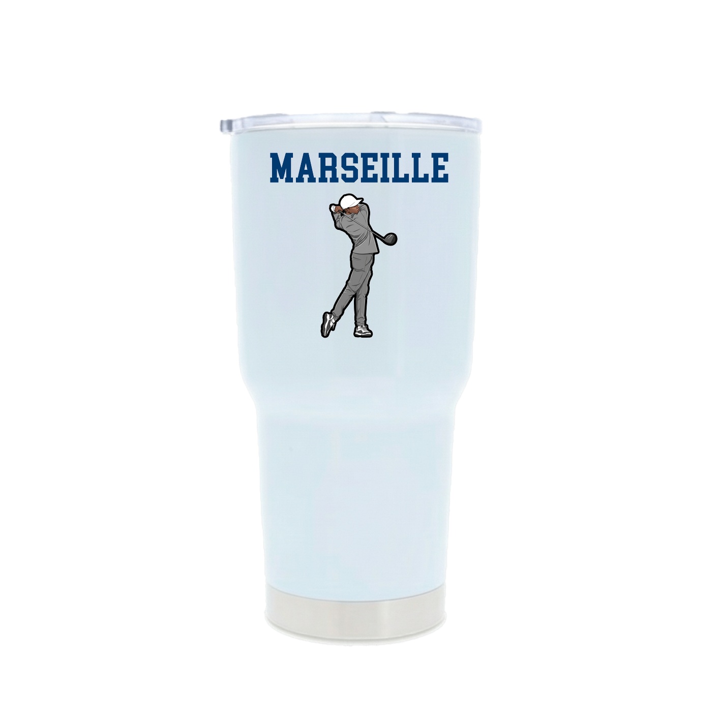 30oz Stainless Steel Tumbler — Shirsey in White