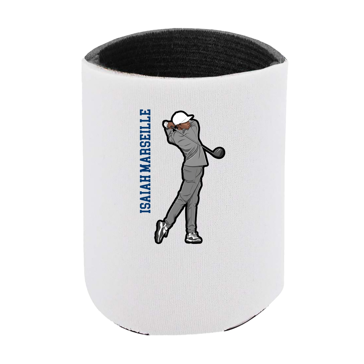 Can Holder — Name Vertical in White
