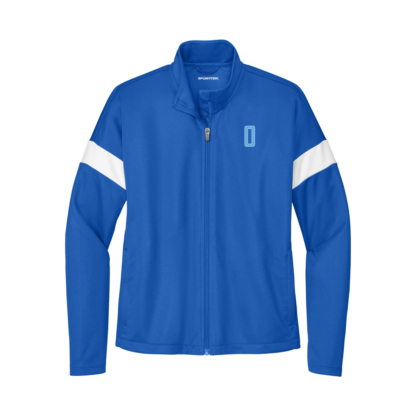 Womens Team Travel Full-Zip Jacket — Front Shirsy in Royal/White