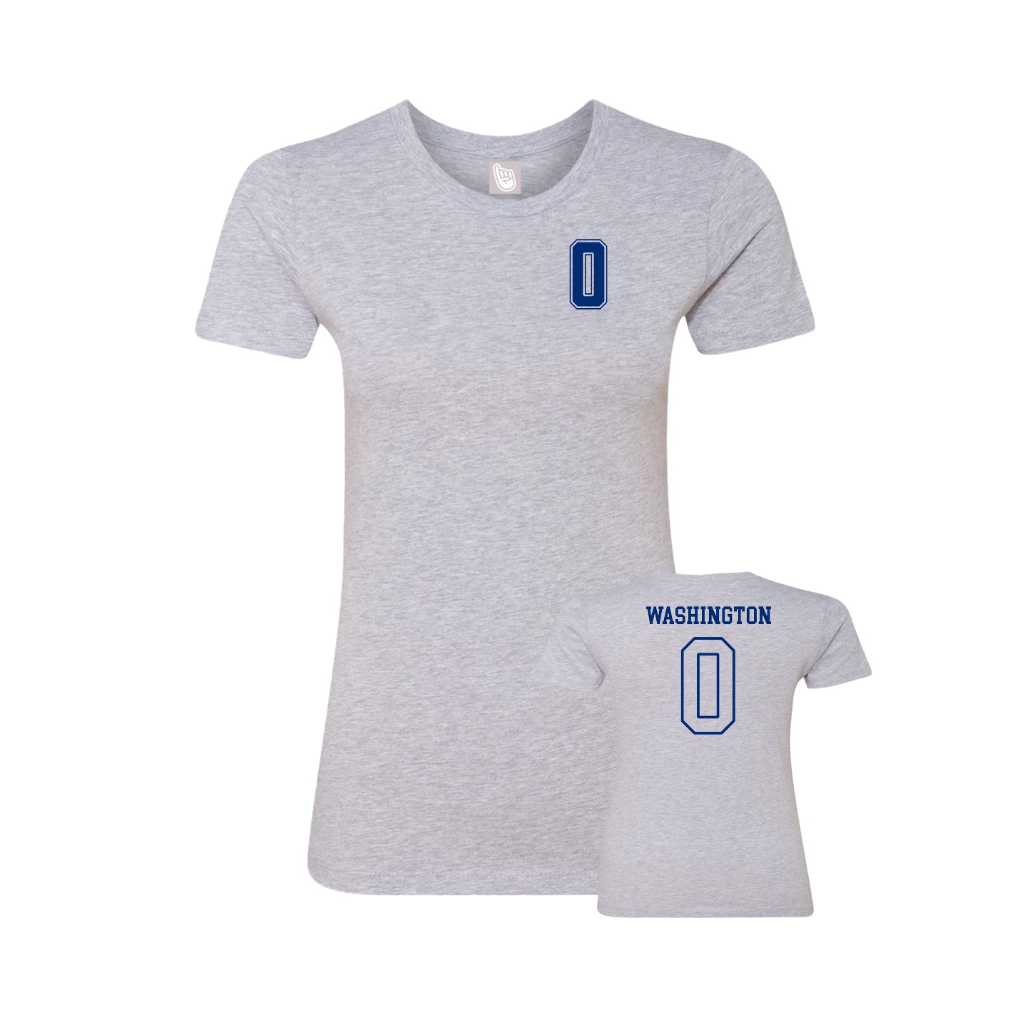 Womens Tee — Chest Back in Grey
