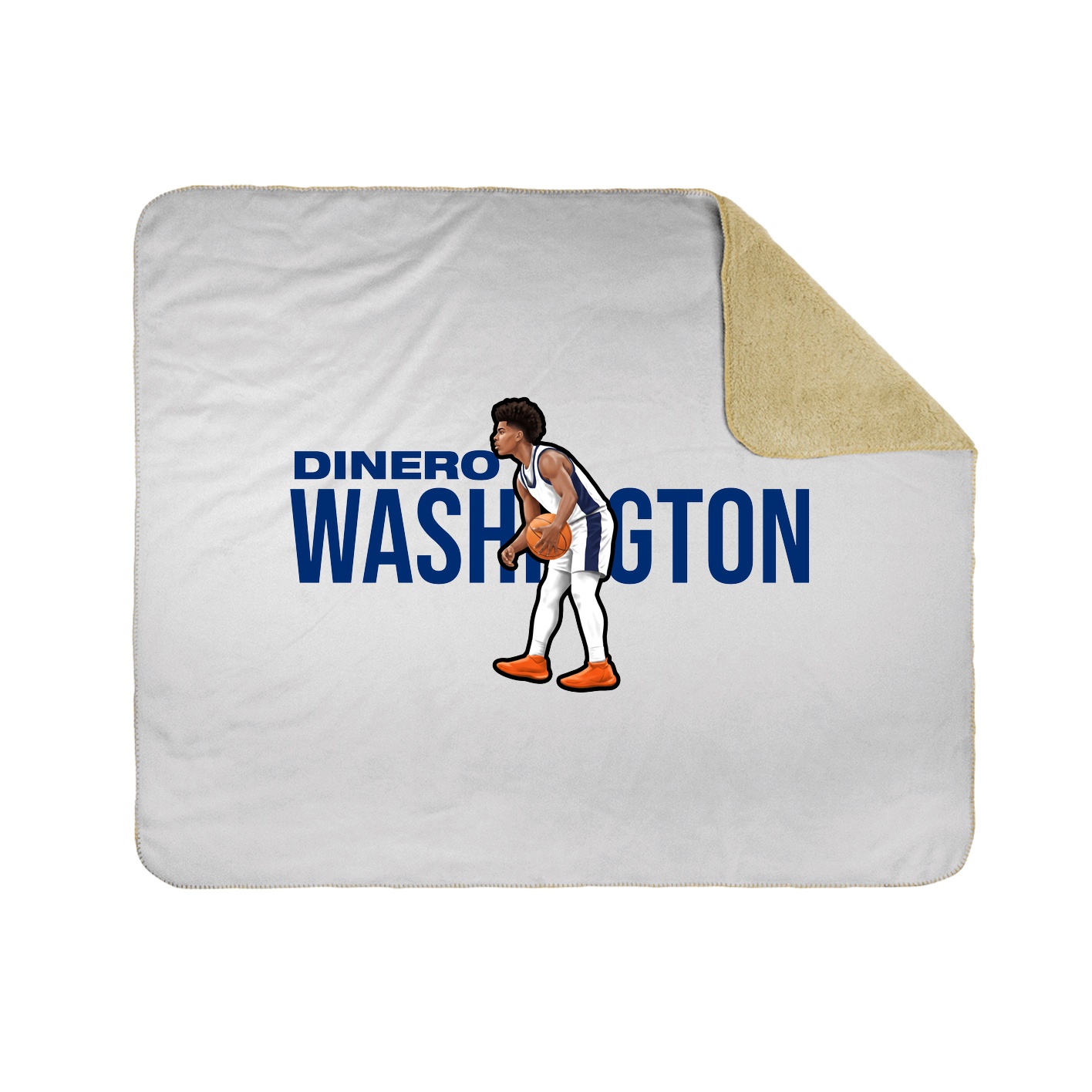 Throw Blanket — Player Name in White