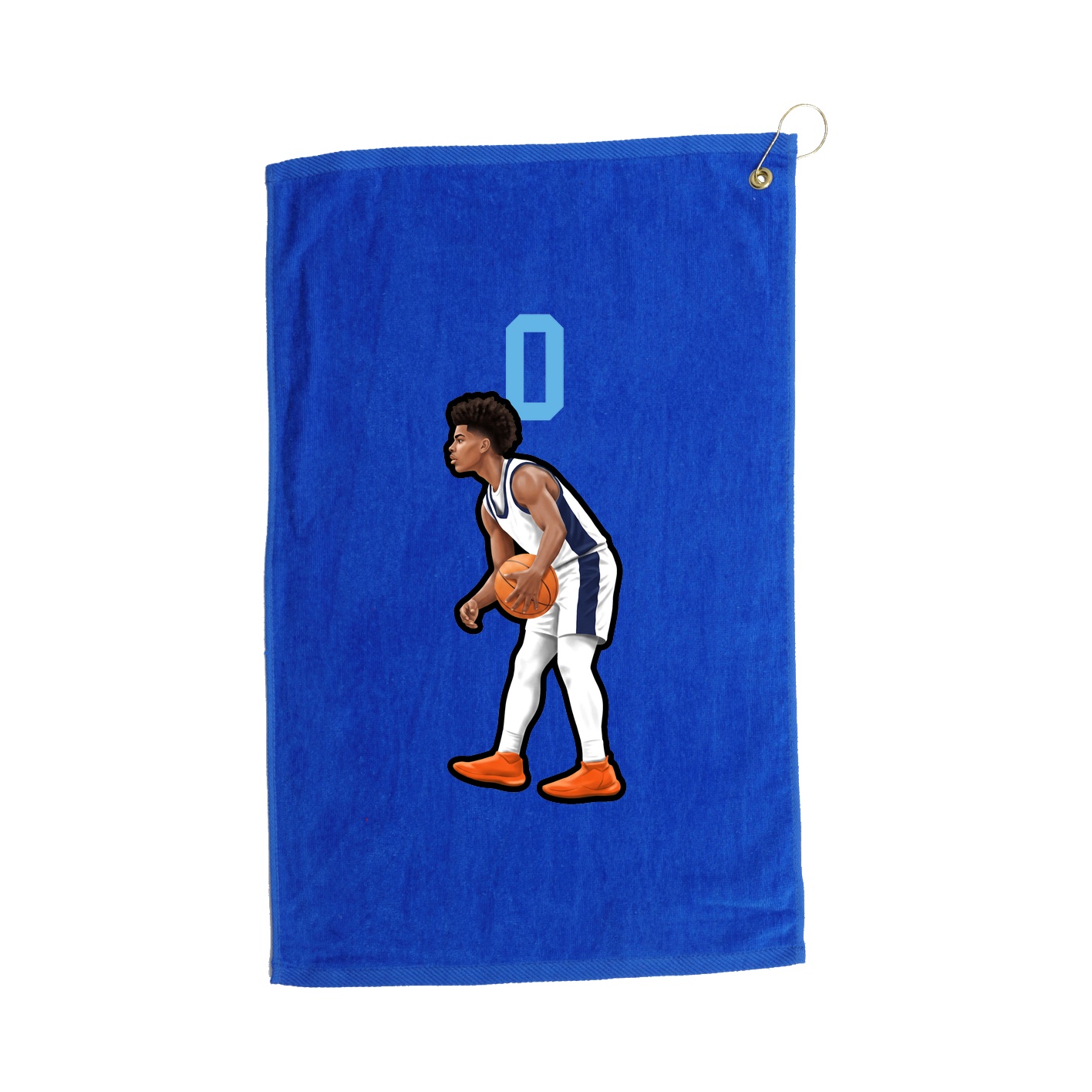 Golf Towel — Number Top in Royal